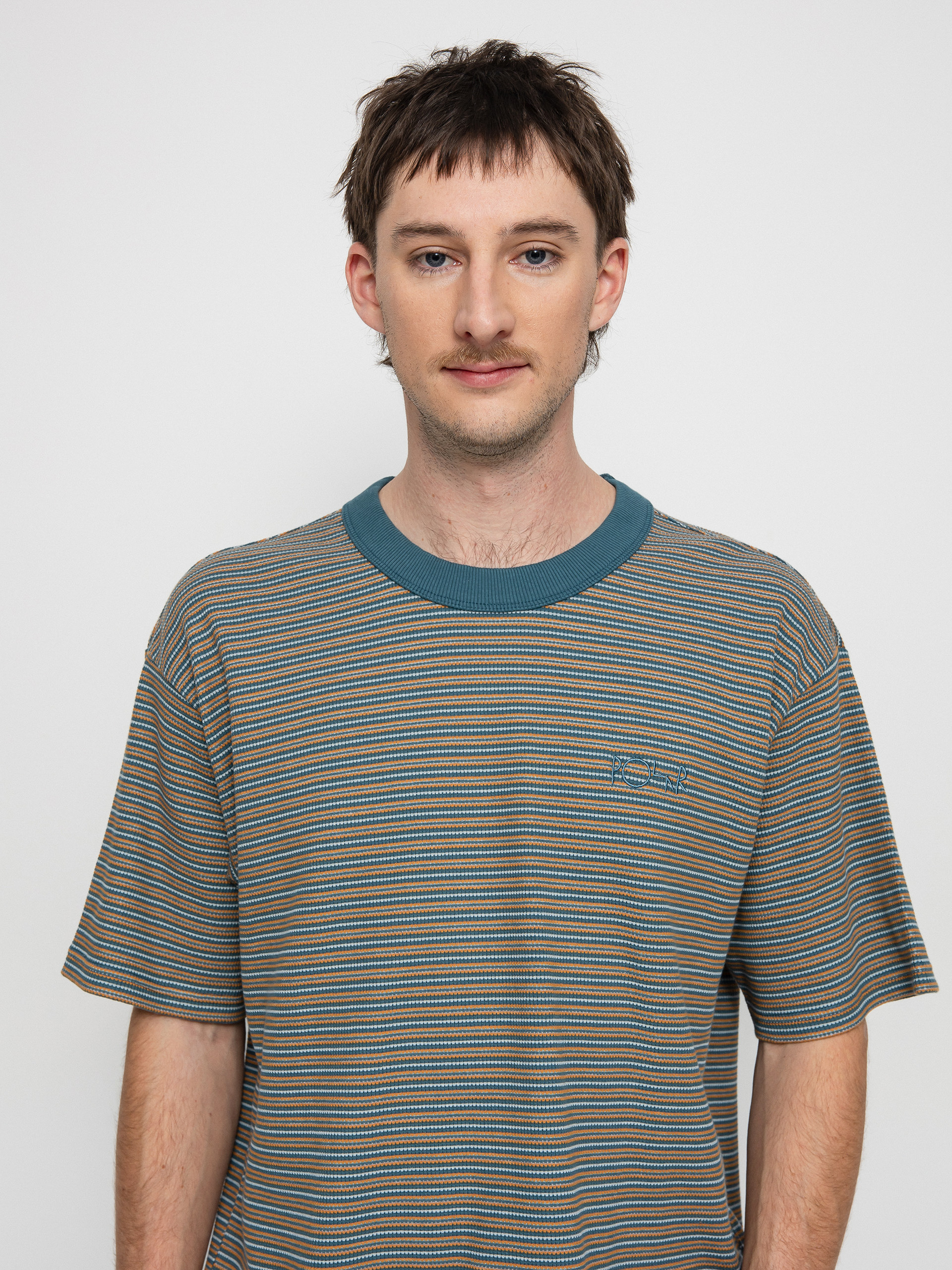 Tričko Polar Skate Stripe Shin (teal)