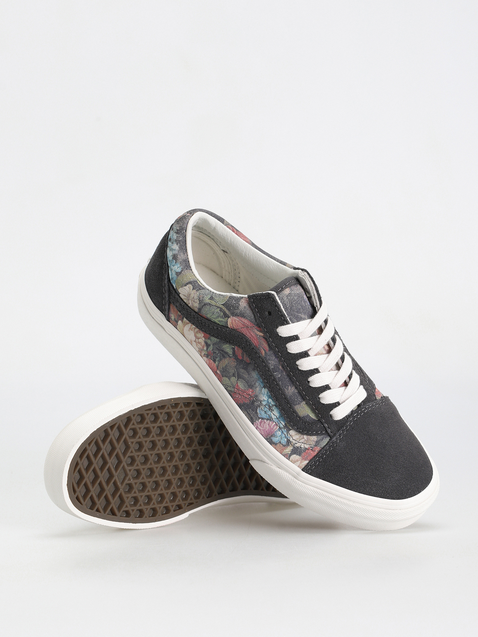 Boty Vans Old Skool (moody floral grey/white)