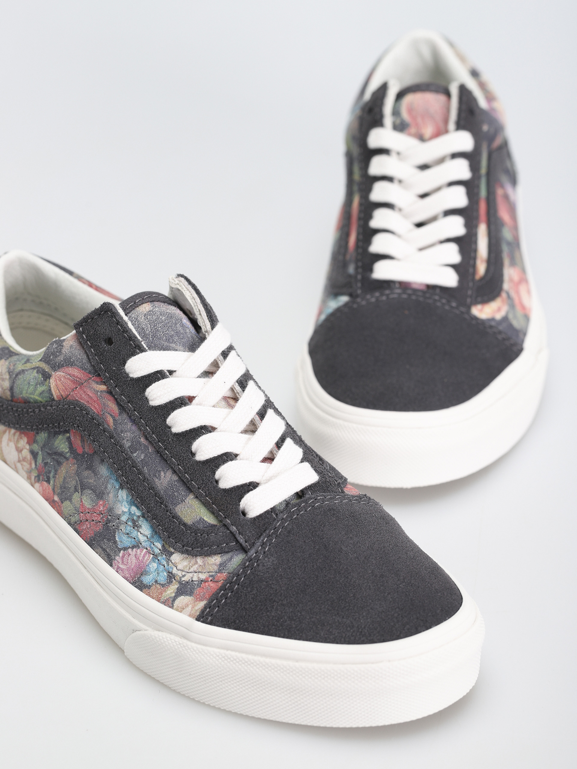 Boty Vans Old Skool (moody floral grey/white)
