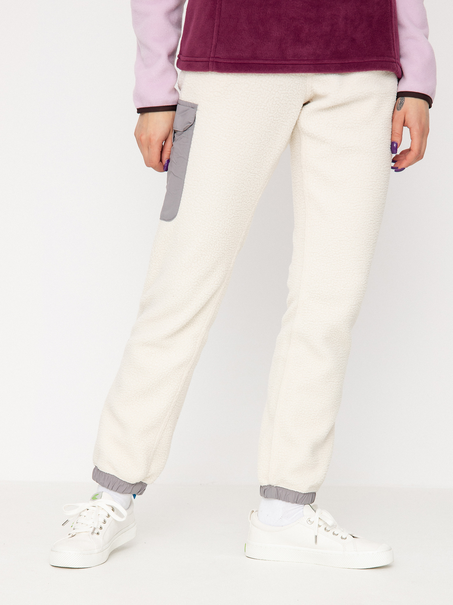 Kalhoty Columbia Echo Hills Sherpa Jogger Wmn (chalk light gr)