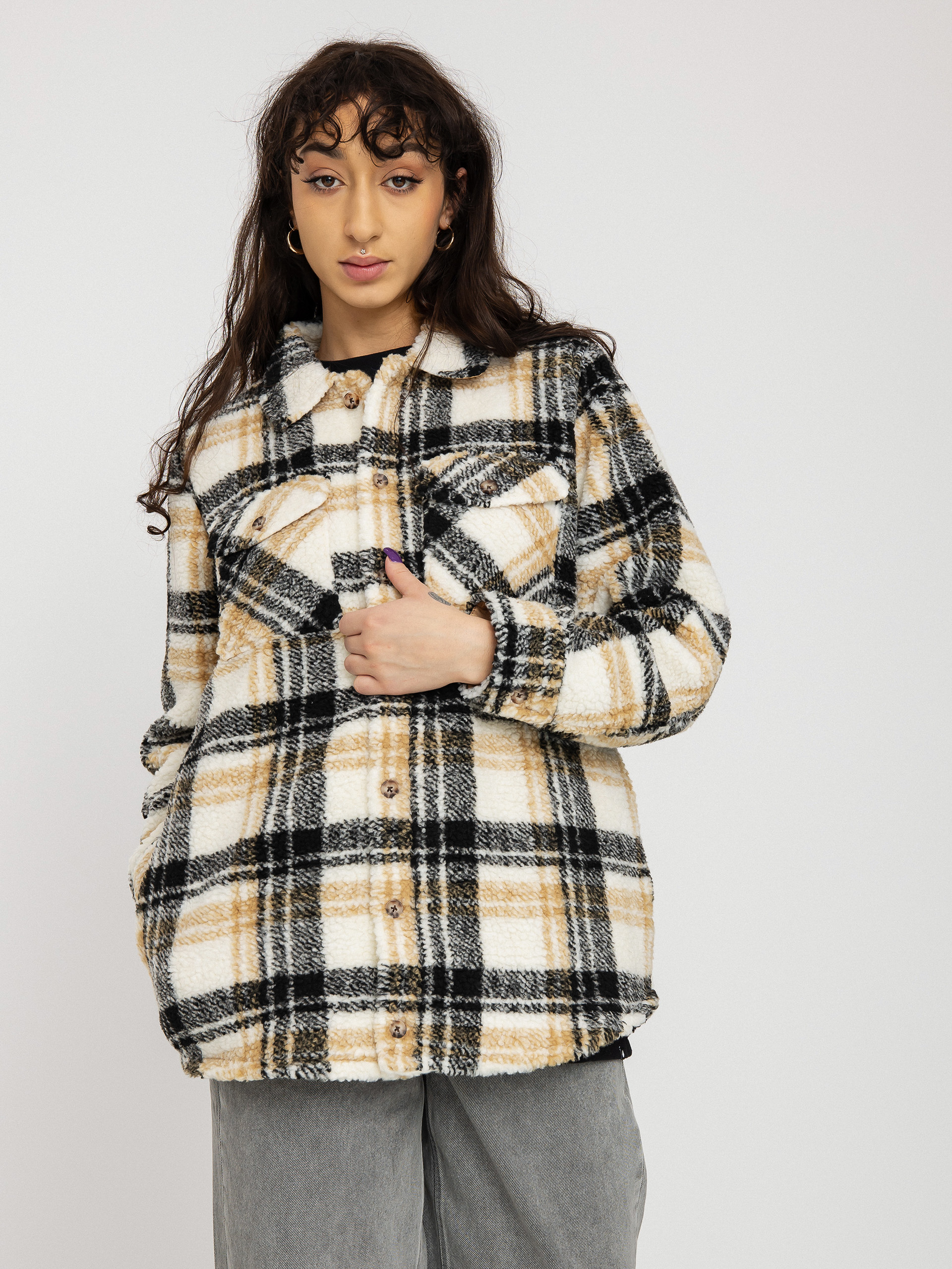 Bunda Volcom Silent Sherpa Wmn (hazelnut)