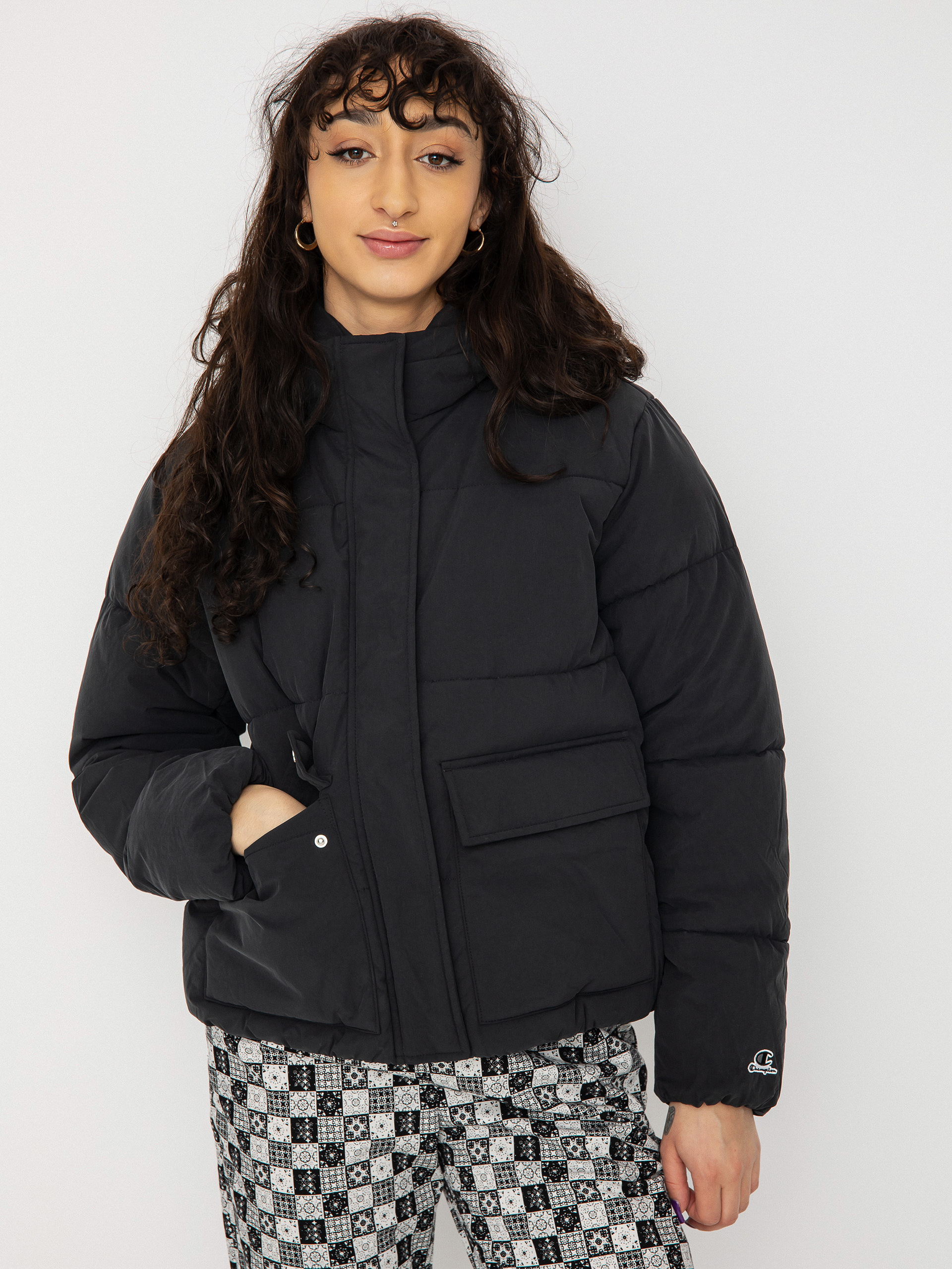 Bunda Champion Hooded Jacket 115758 Wmn (nbk)