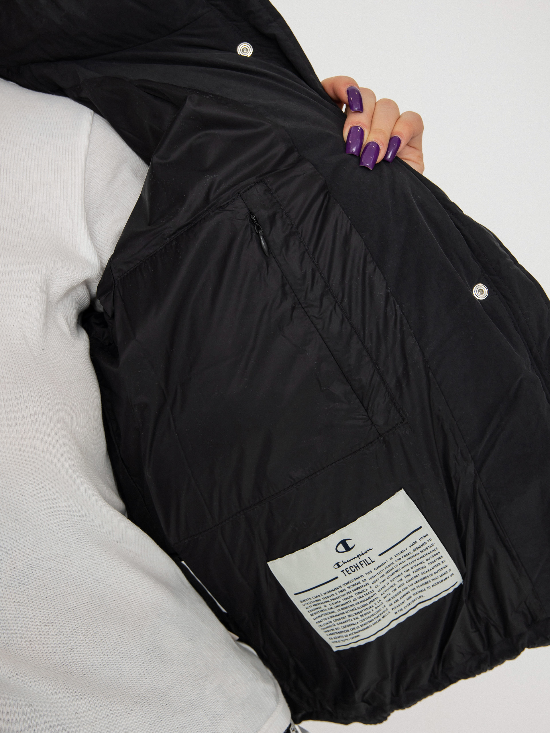 Bunda Champion Hooded Jacket 115758 Wmn (nbk)