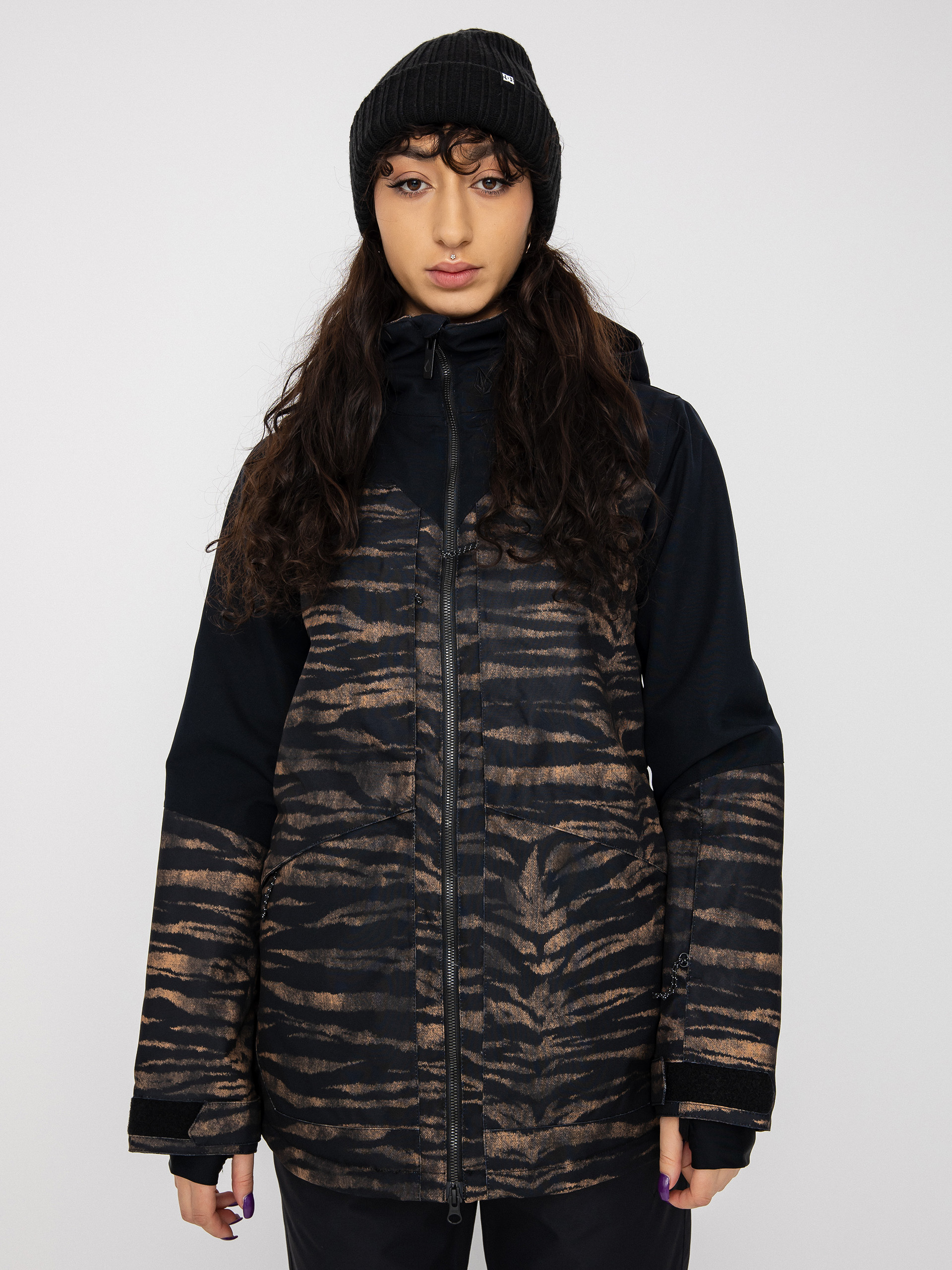 Dámská Snowboardová bunda Volcom Shelter 3D Stretch (tiger print)