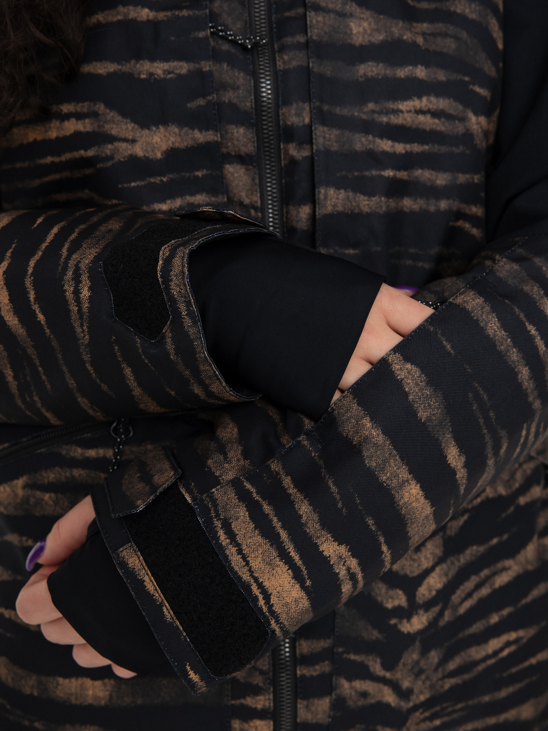 Dámská Snowboardová bunda Volcom Shelter 3D Stretch (tiger print)