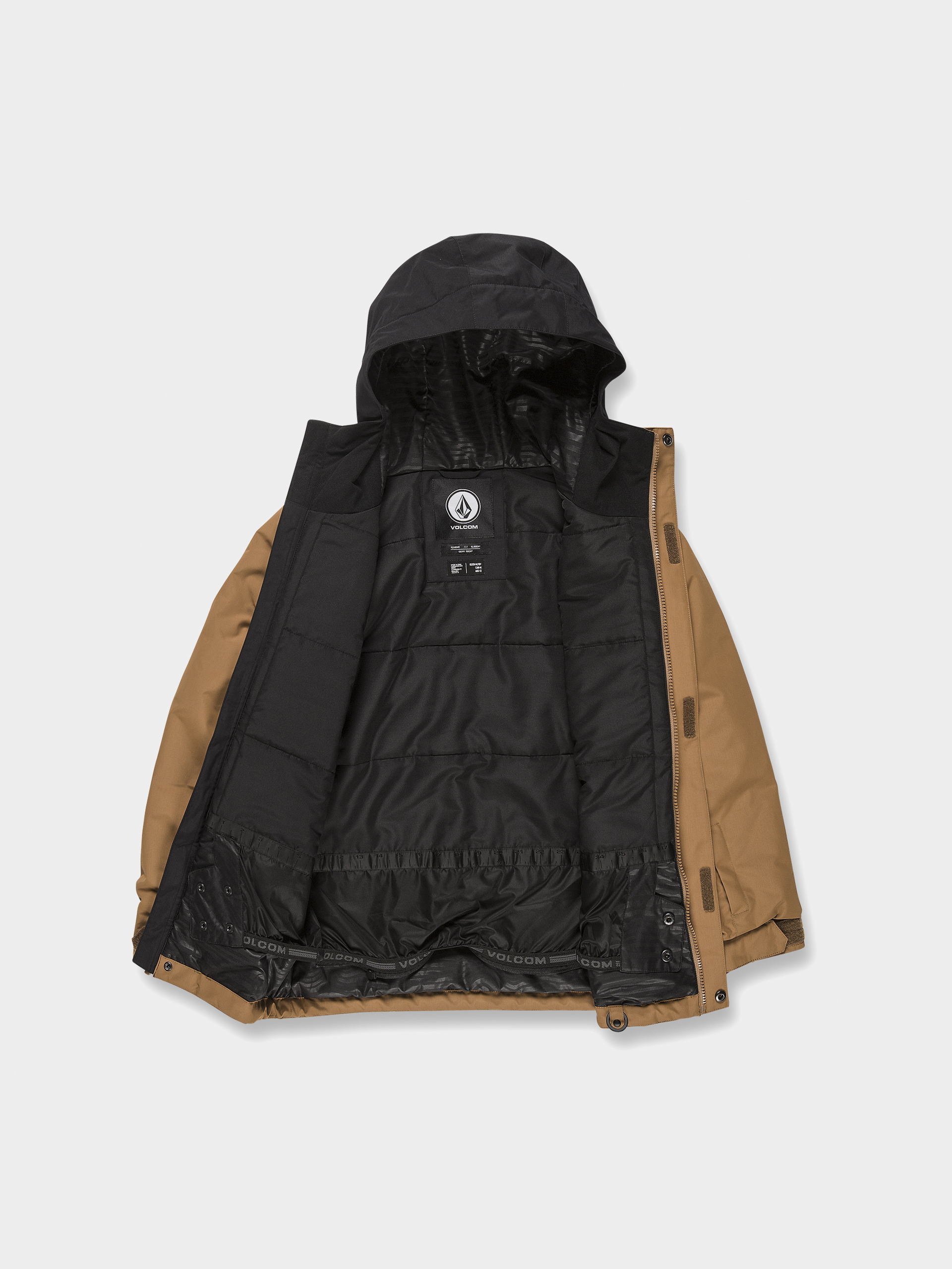 Snowboardová bunda Volcom Stone.91 Ins JR (caramel)
