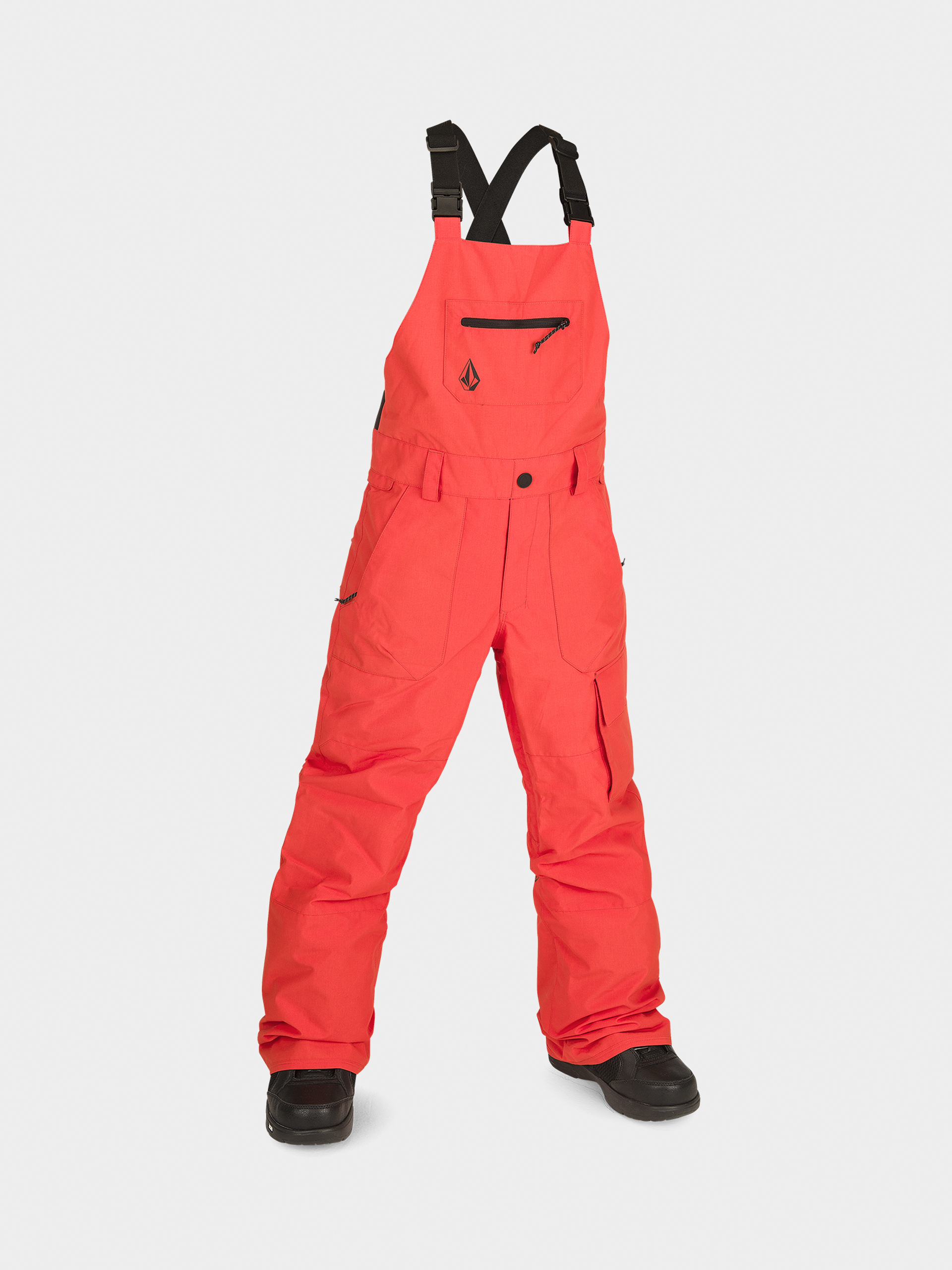 Snowboardové kalhoty  Volcom Barkley Ins Bib Overall JR (orange shock)