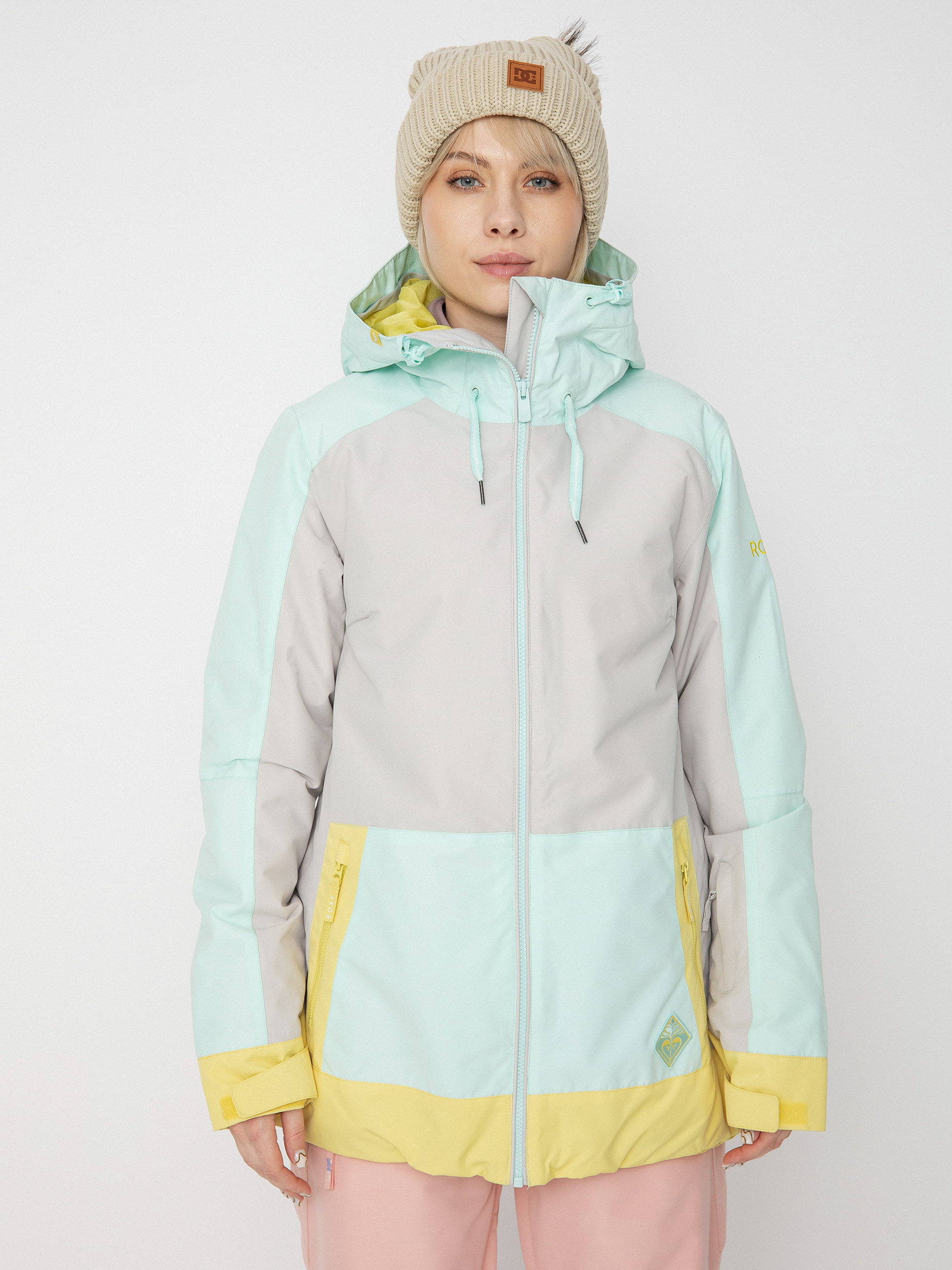 Snowboardová bunda Roxy Ravine Hoodie Wmn (gray violet)