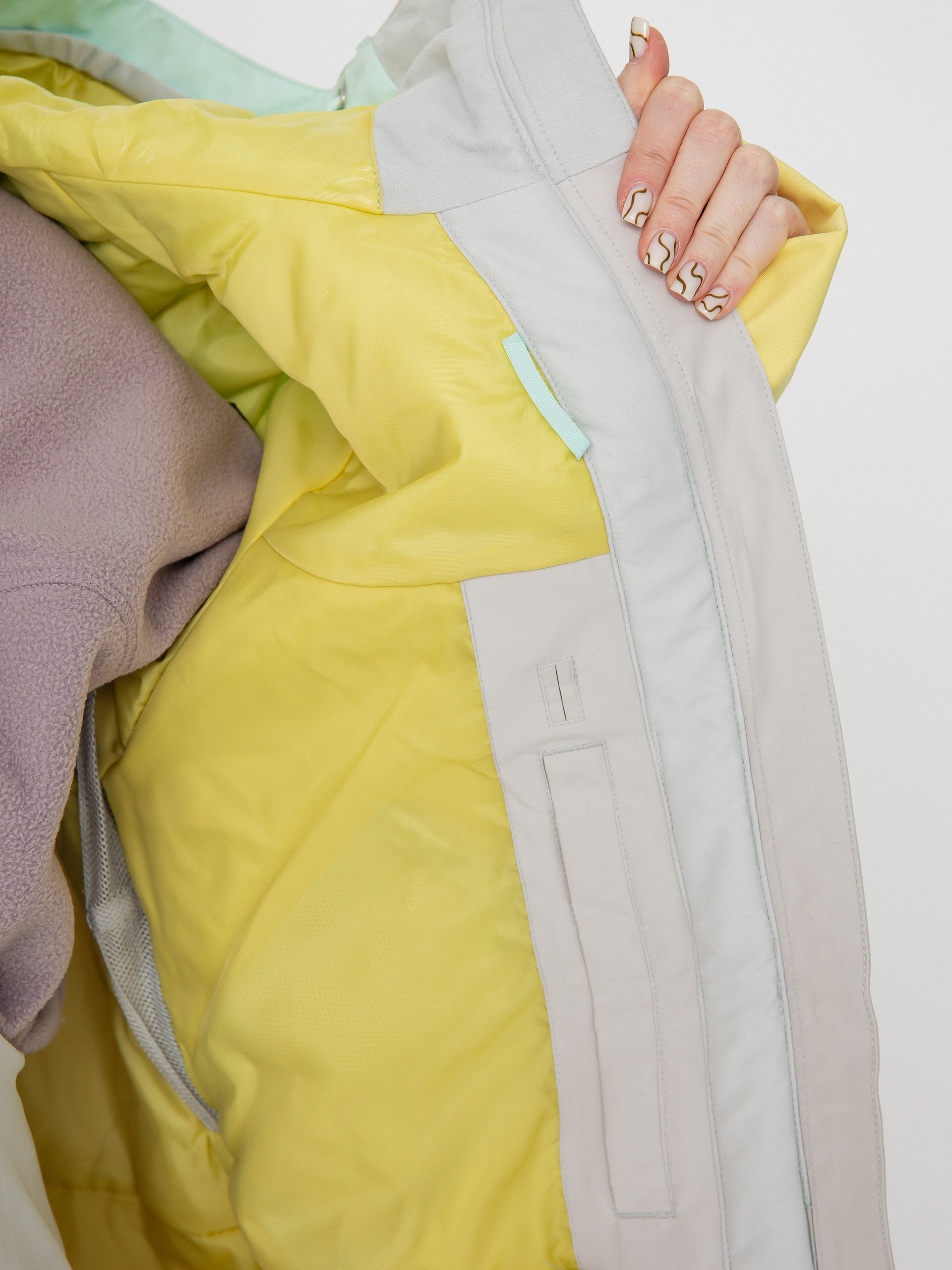 Dámská Snowboardová bunda Roxy Ravine Hoodie (gray violet)