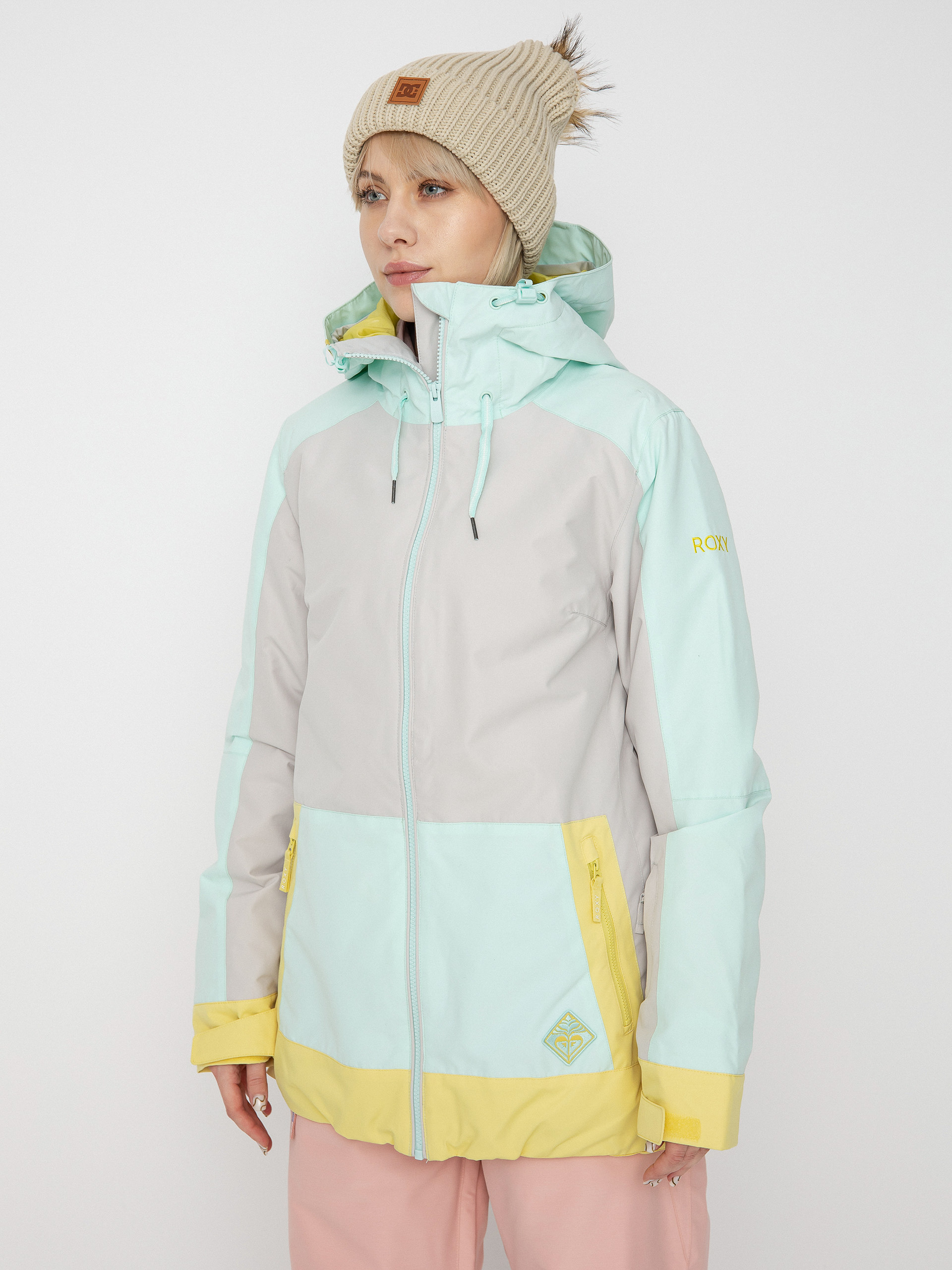 Dámská Snowboardová bunda Roxy Ravine Hoodie (gray violet)