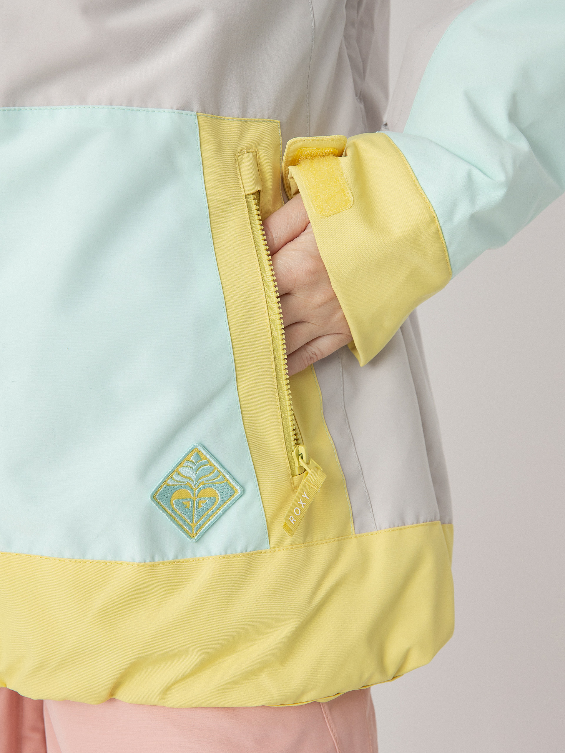 Dámská Snowboardová bunda Roxy Ravine Hoodie (gray violet)