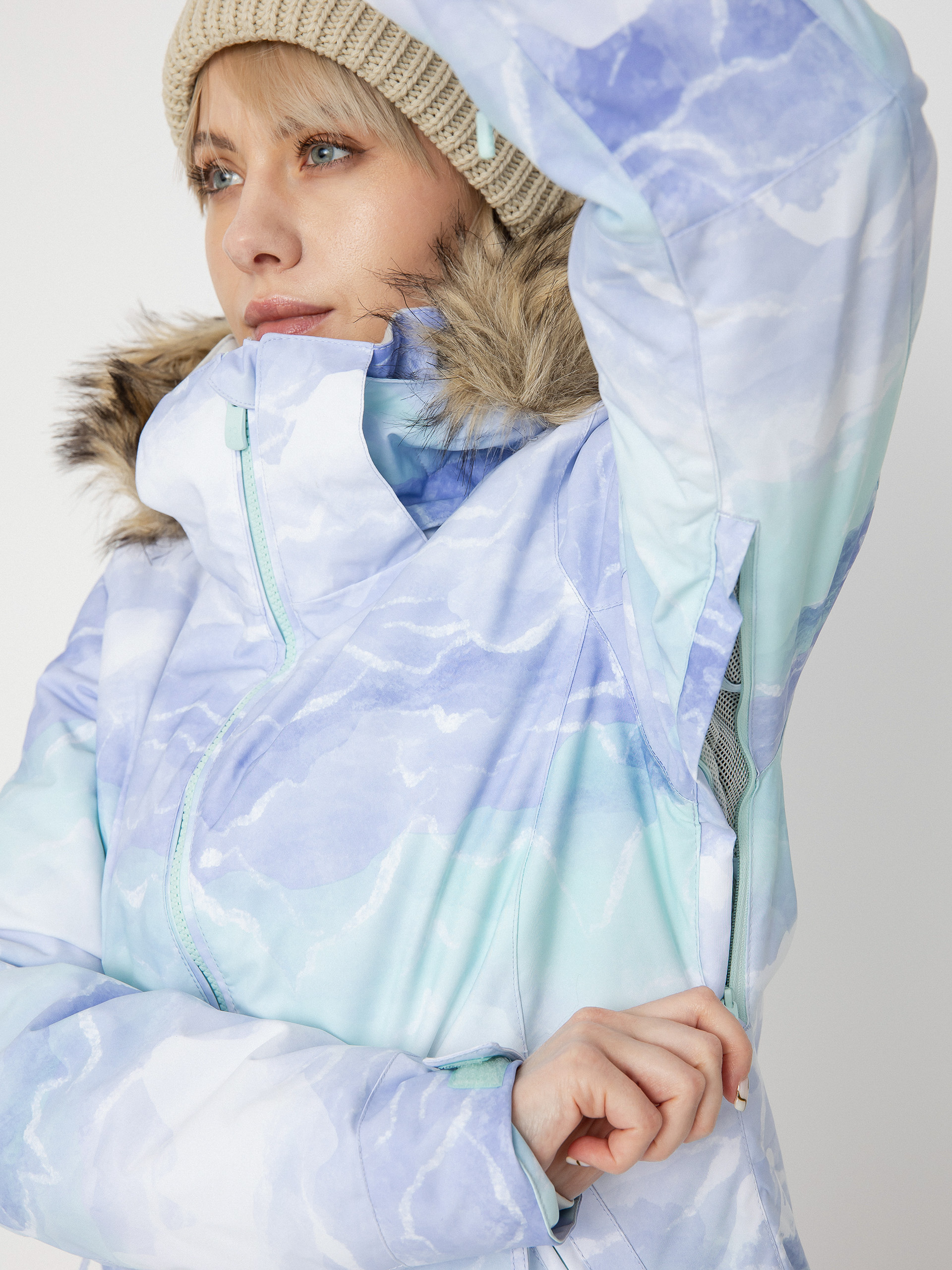 Dámská Snowboardová bunda Roxy Jet Ski Se (fair aqua seous)