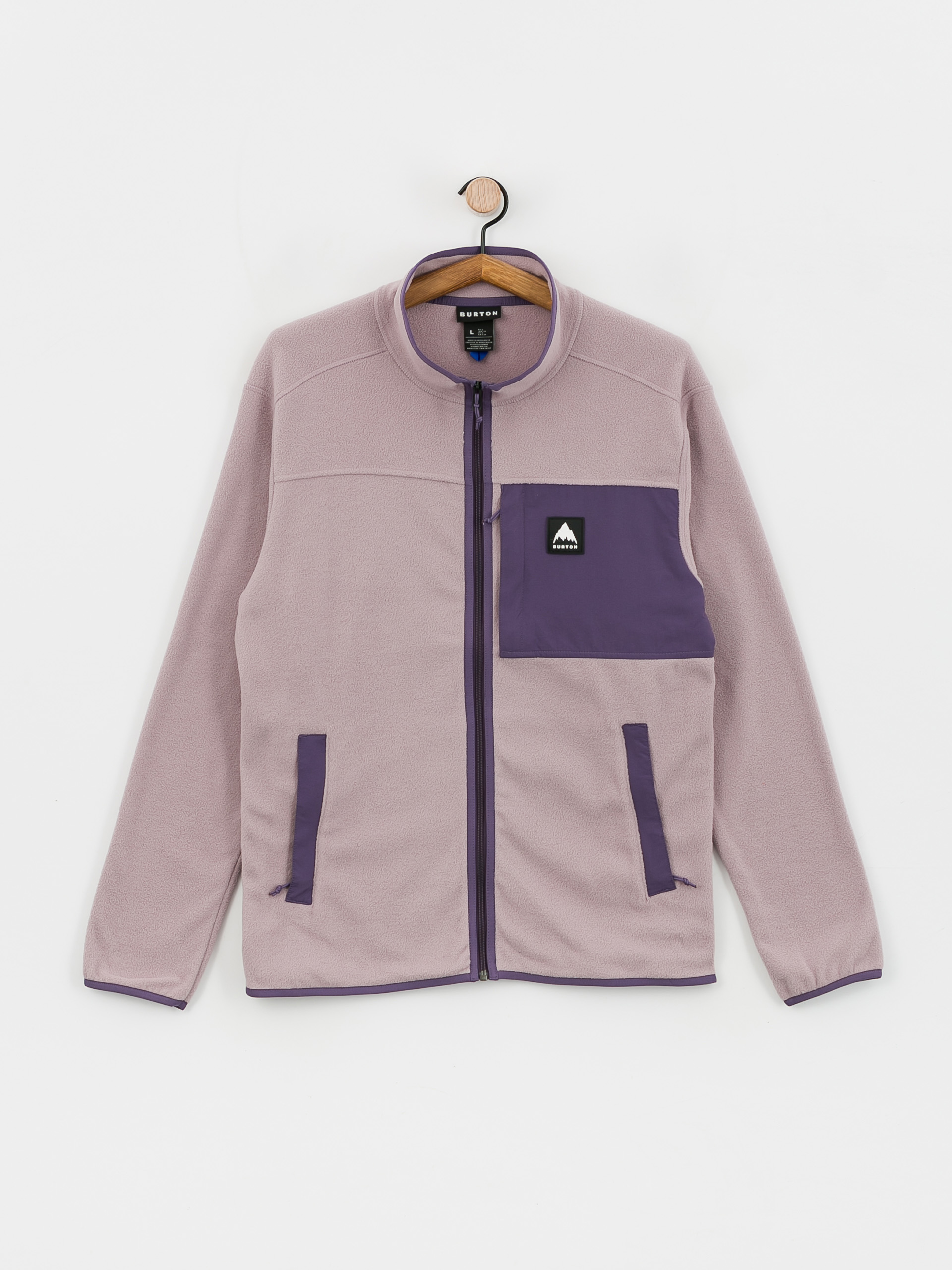 Pánský Fleecová mikina Burton Hearth Full Zip (elderberry/violet halo)