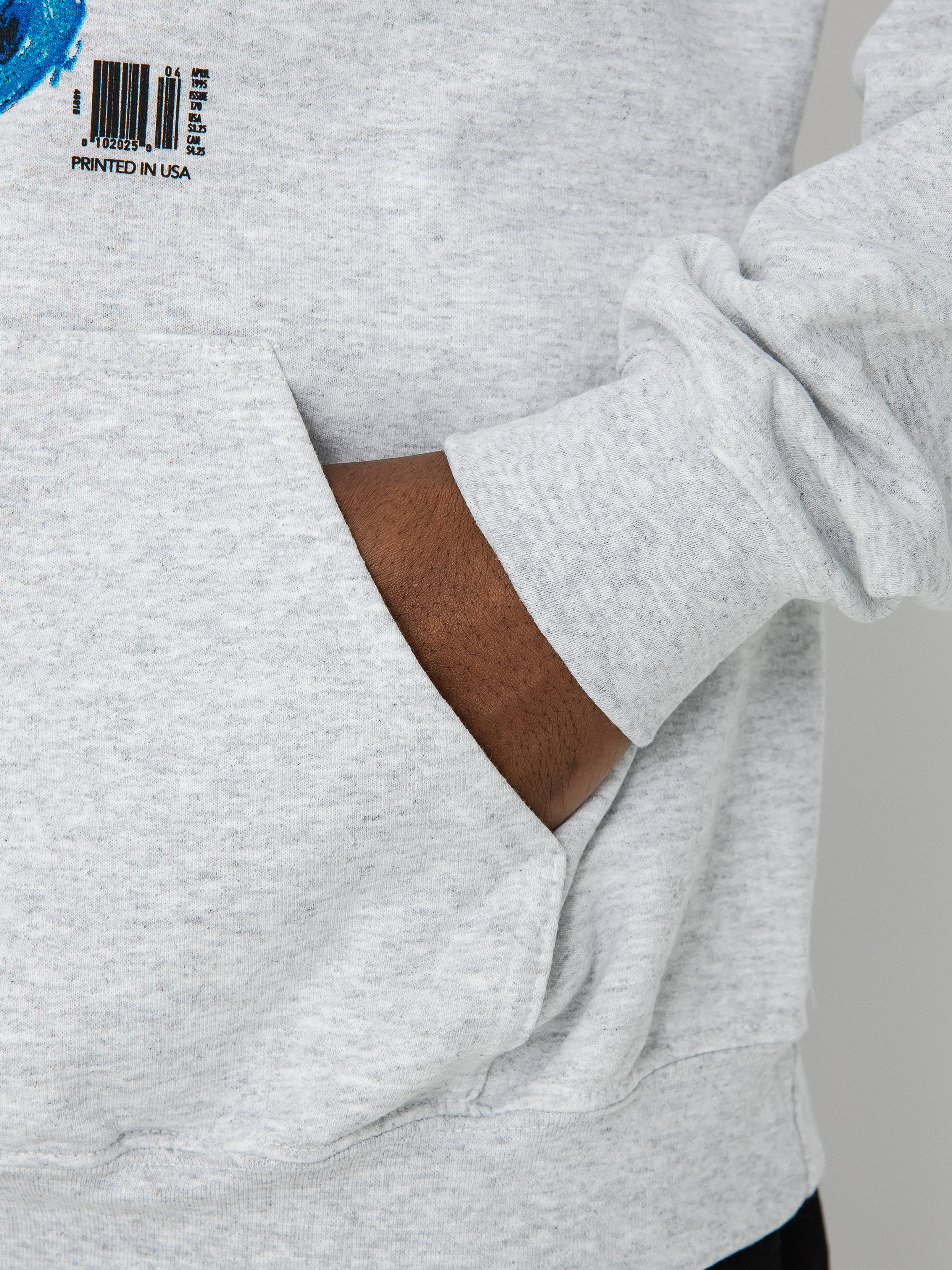 Mikina s kapucí Thrasher Kid Cover HD (ash)