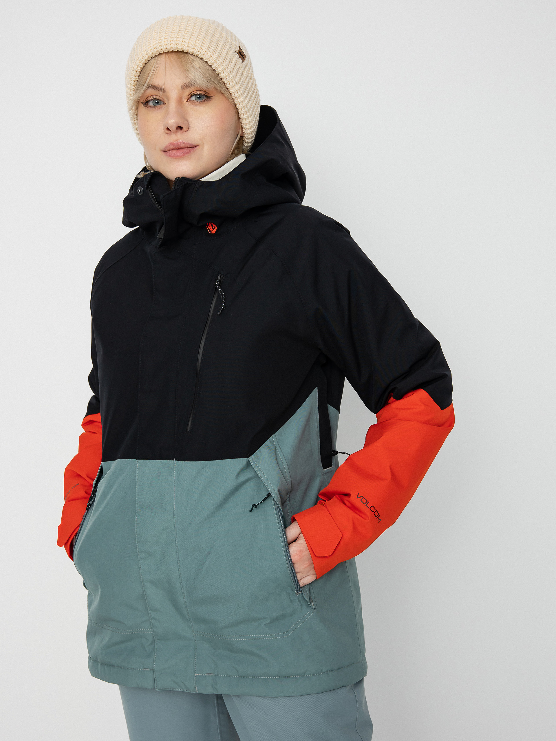 Dámská Snowboardová bunda Volcom Aris Ins Gore (green ash)