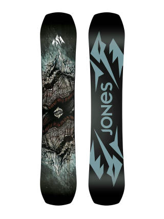 Snowboard Jones Snowboards Mountain Twin (black/blue)