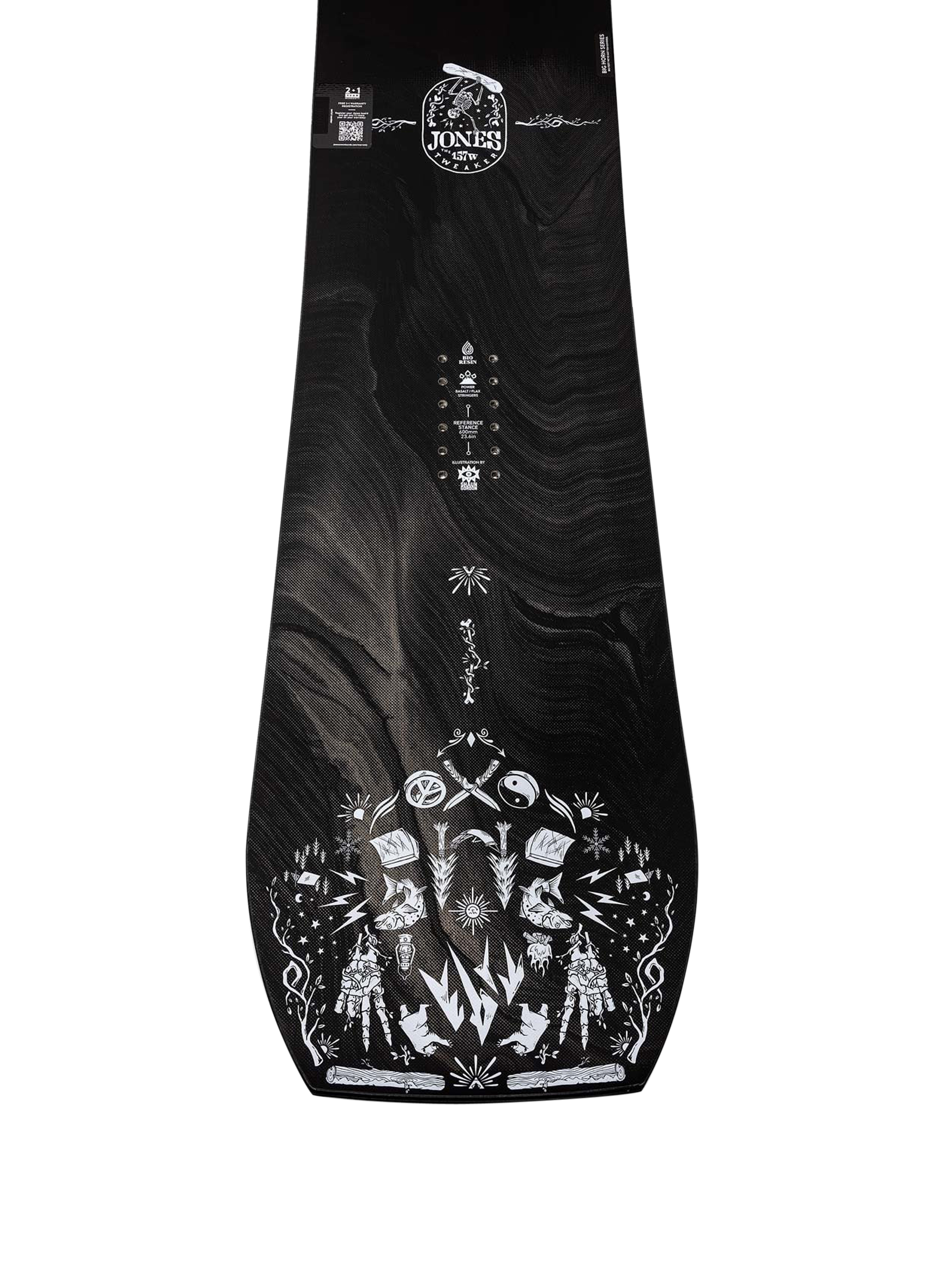 Pánská Snowboard Jones Snowboards Tweaker (white/black)