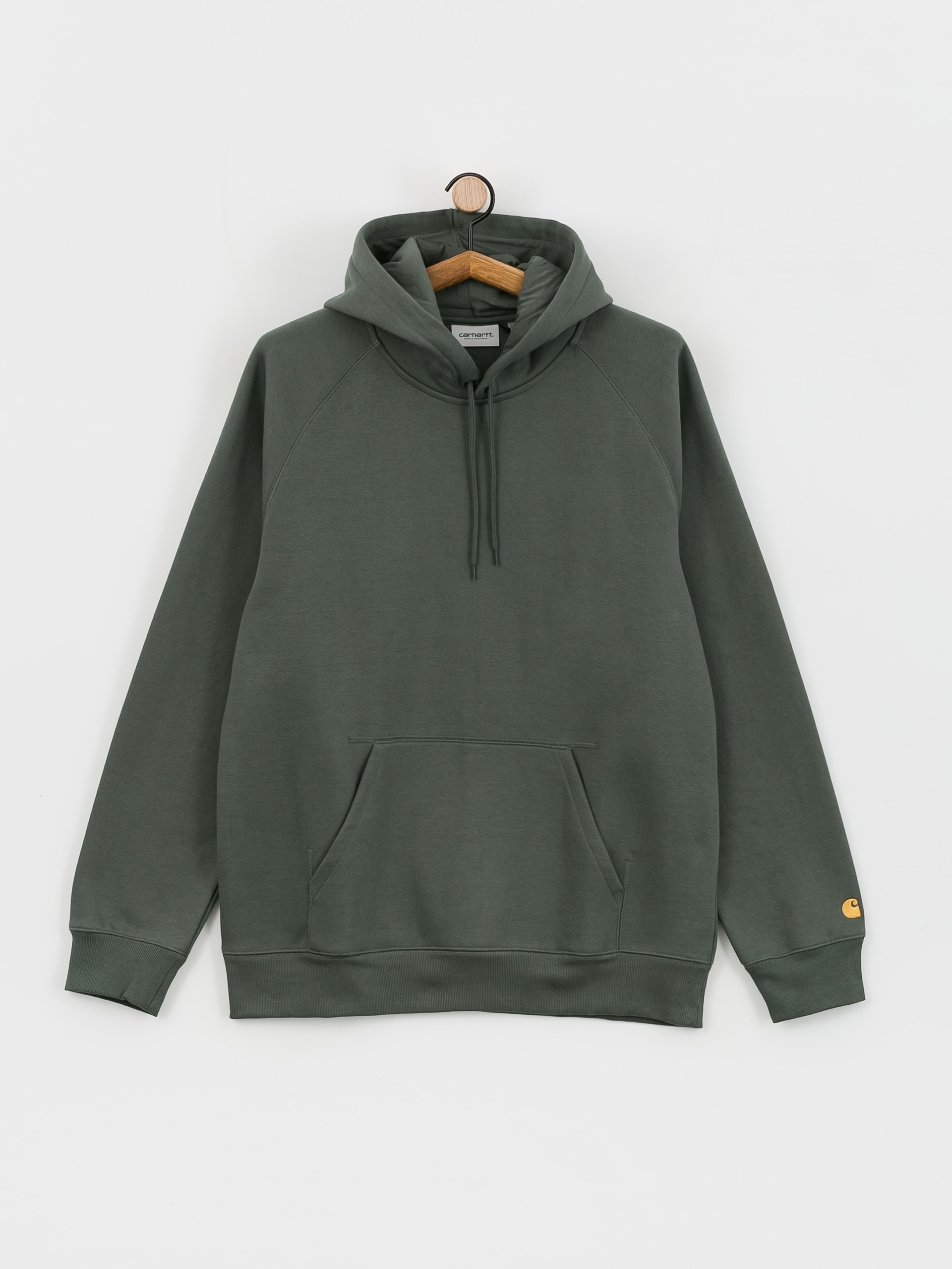 Mikina s kapucí Carhartt WIP Chase HD (jura/gold)