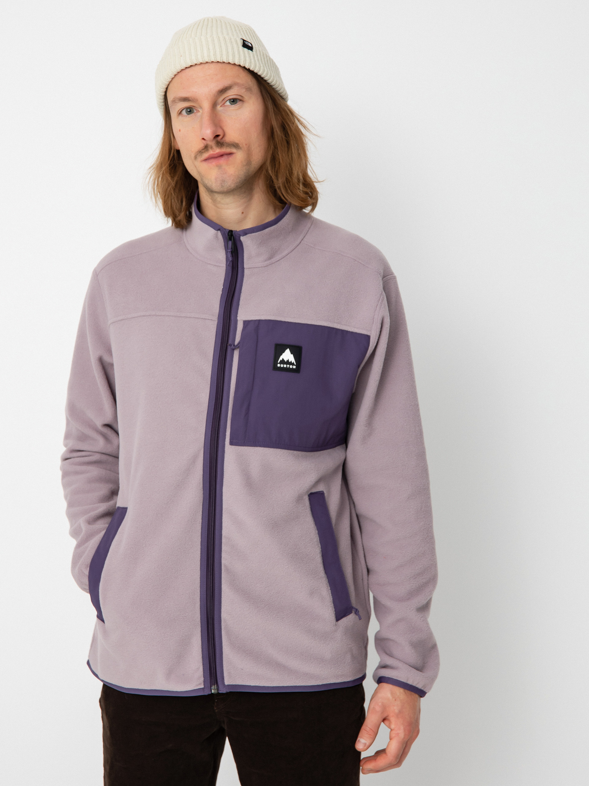 Fleecová mikina Burton Hearth Full Zip (elderberry/violet halo)