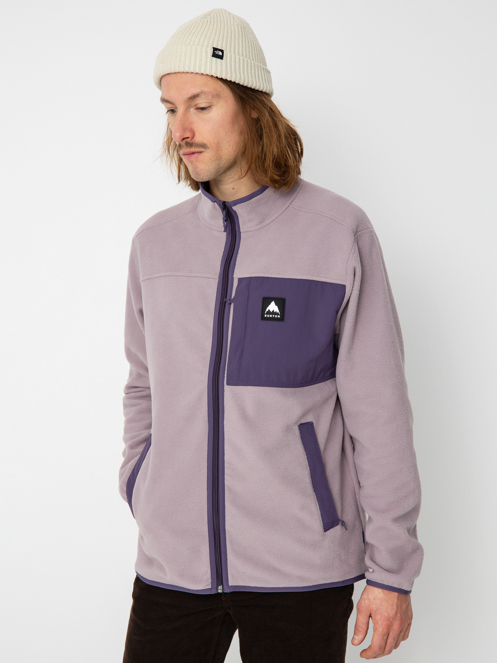 Pánský Fleecová mikina Burton Hearth Full Zip (elderberry/violet halo)