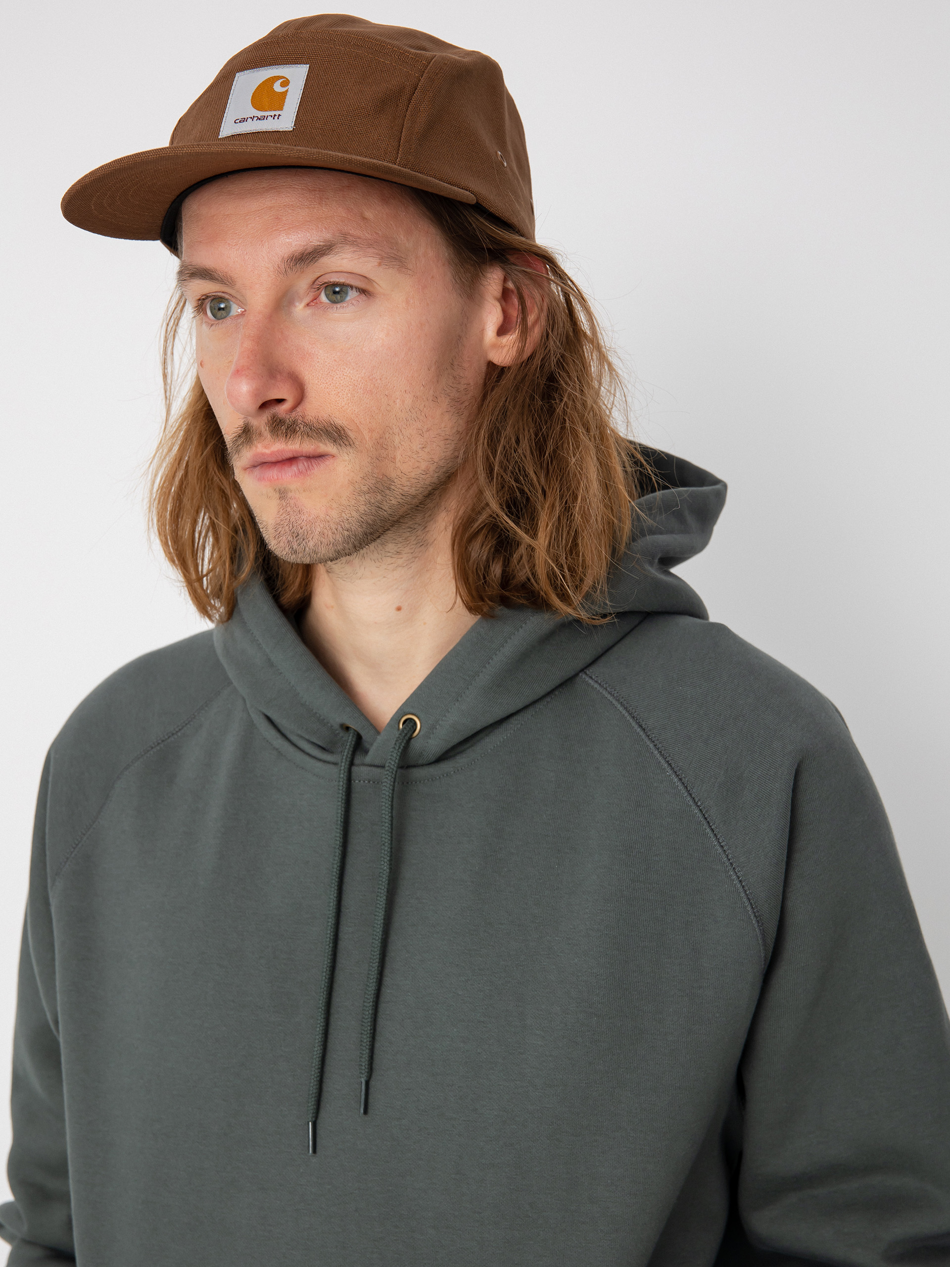 Mikina s kapucí Carhartt WIP Chase HD (jura/gold)