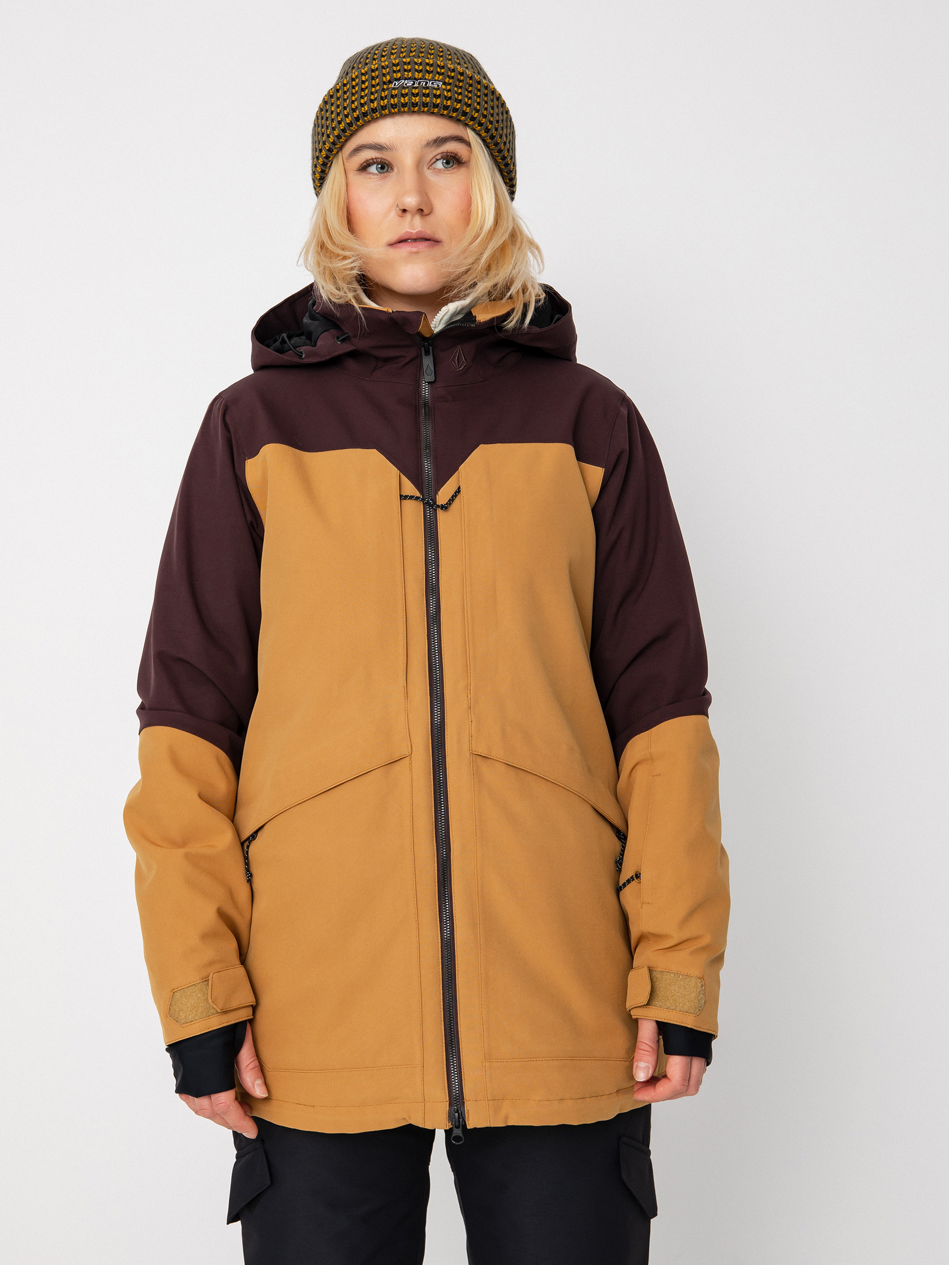 Snowboardová bunda Volcom Shelter 3D Stretch Wmn (caramel)