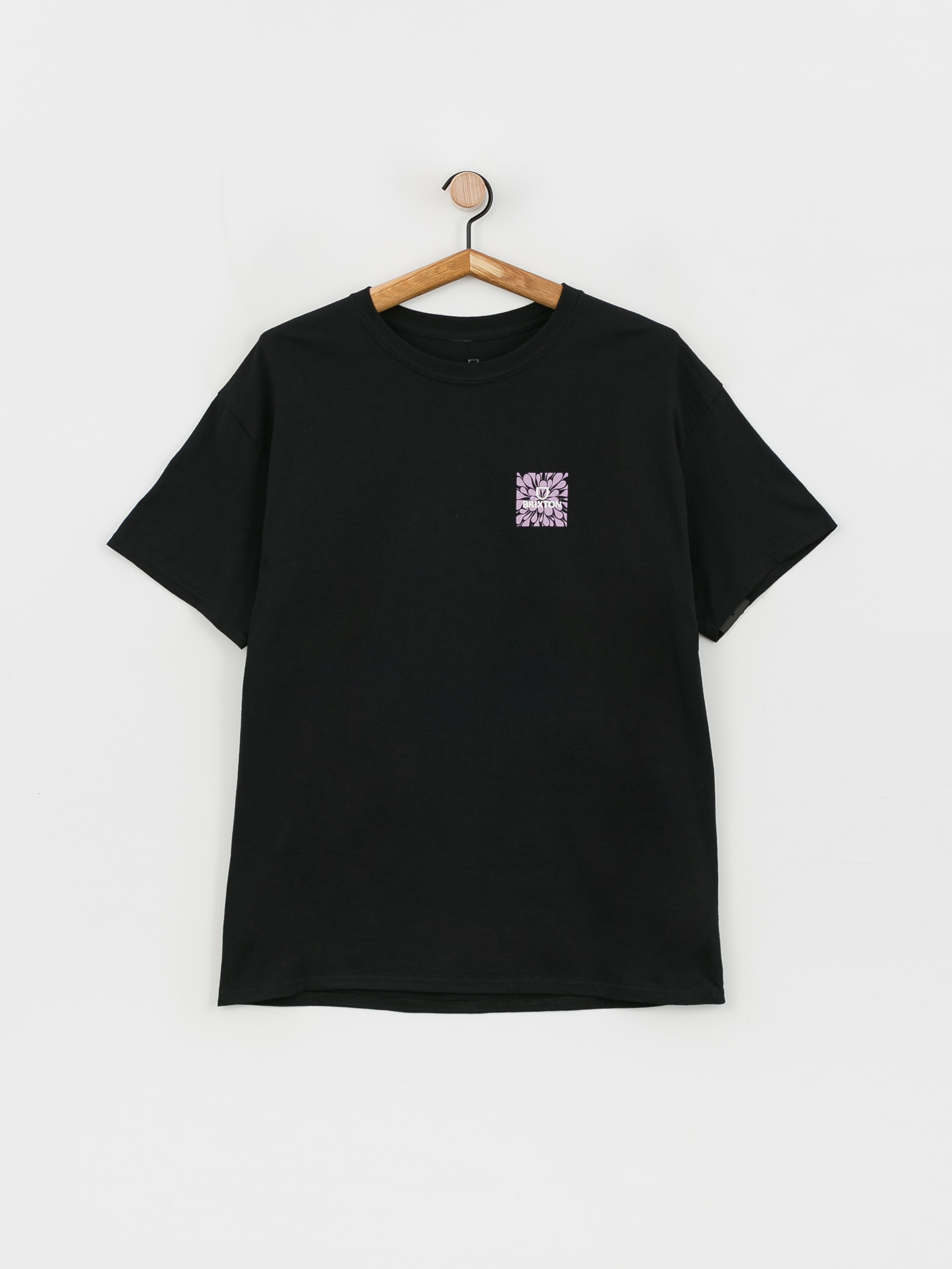 Tričko Brixton Alpha Square (black/psyc)