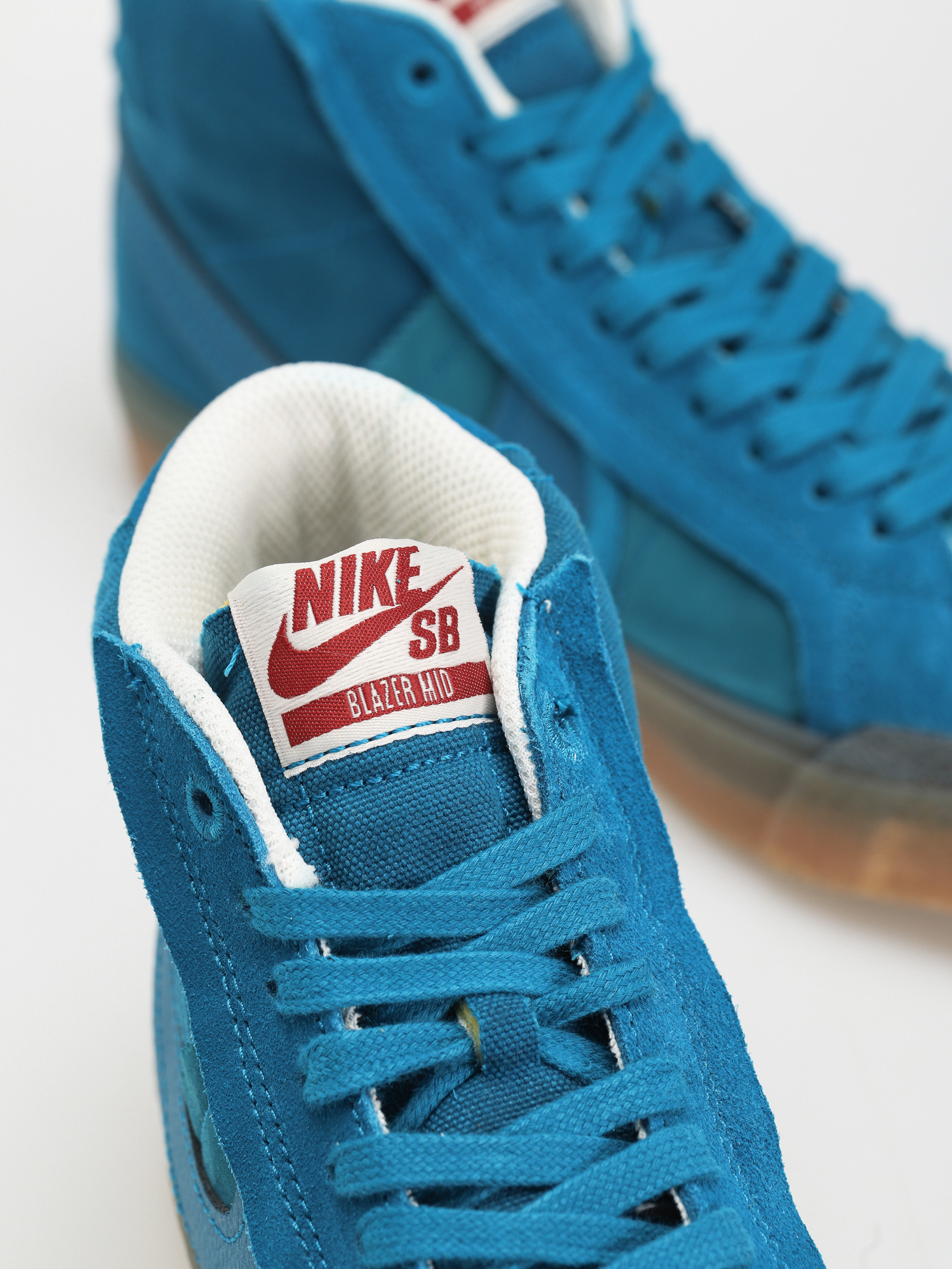 Boty Nike SB Zoom Blazer Mid Premium - modrá (green abyss/green 
