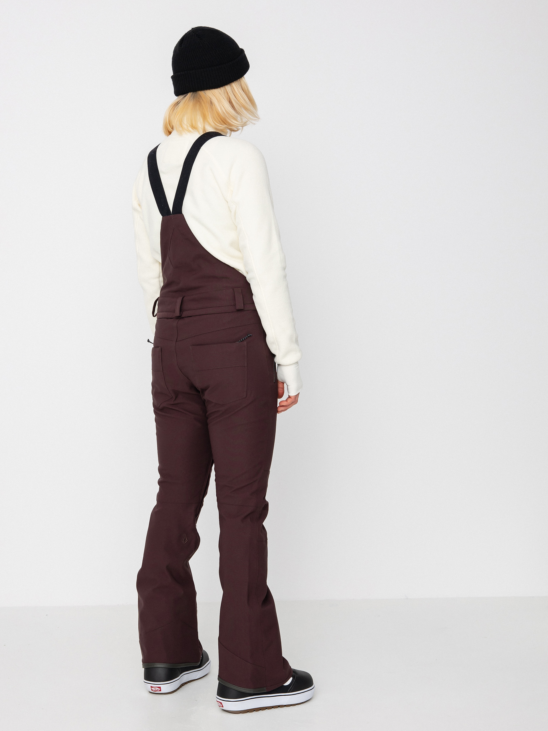 Dámské Snowboardové kalhoty  Volcom Swift Bib Overall (black plum)