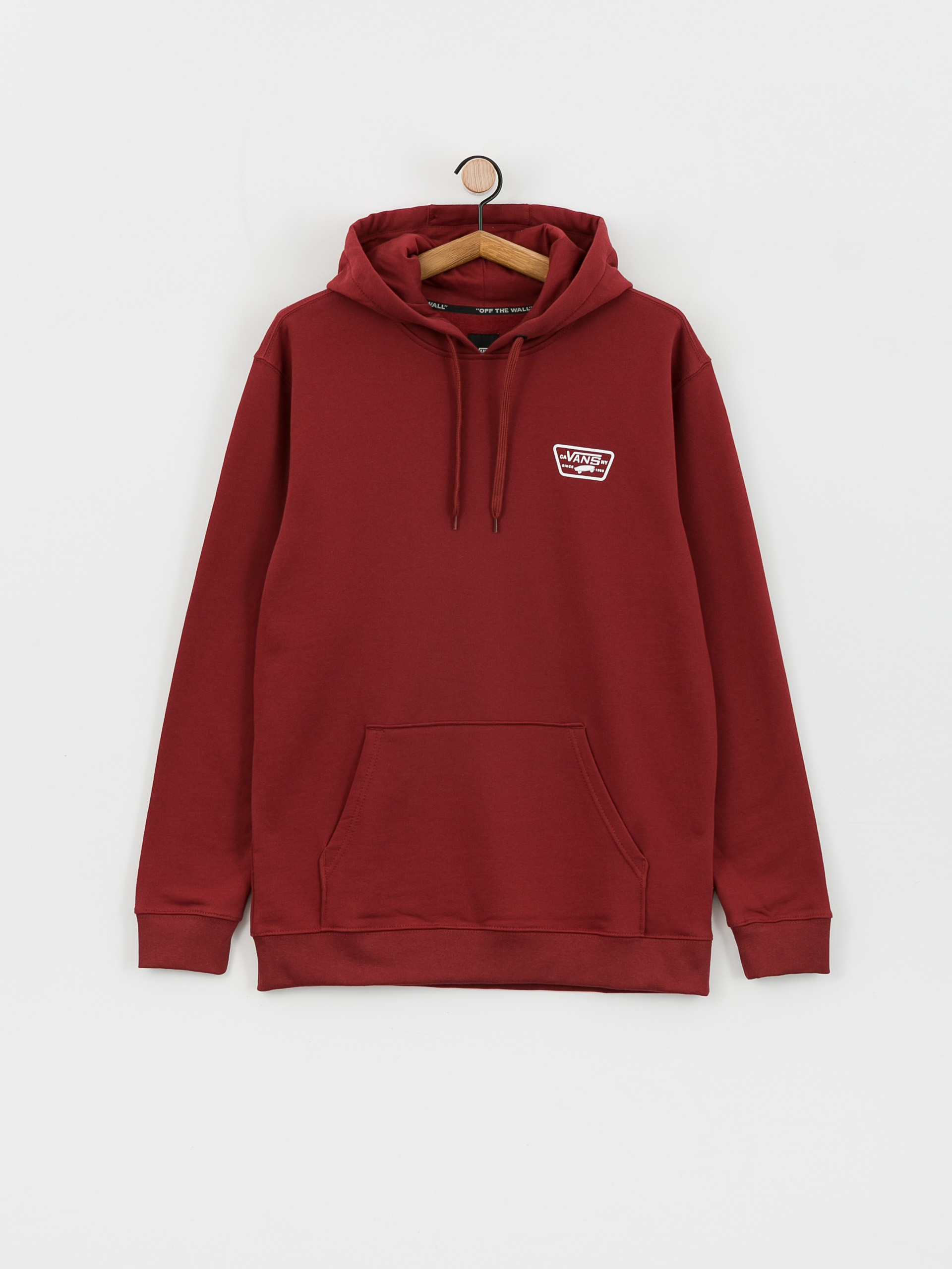 Mikina s kapucí Vans Full Patched II HD (syrah)