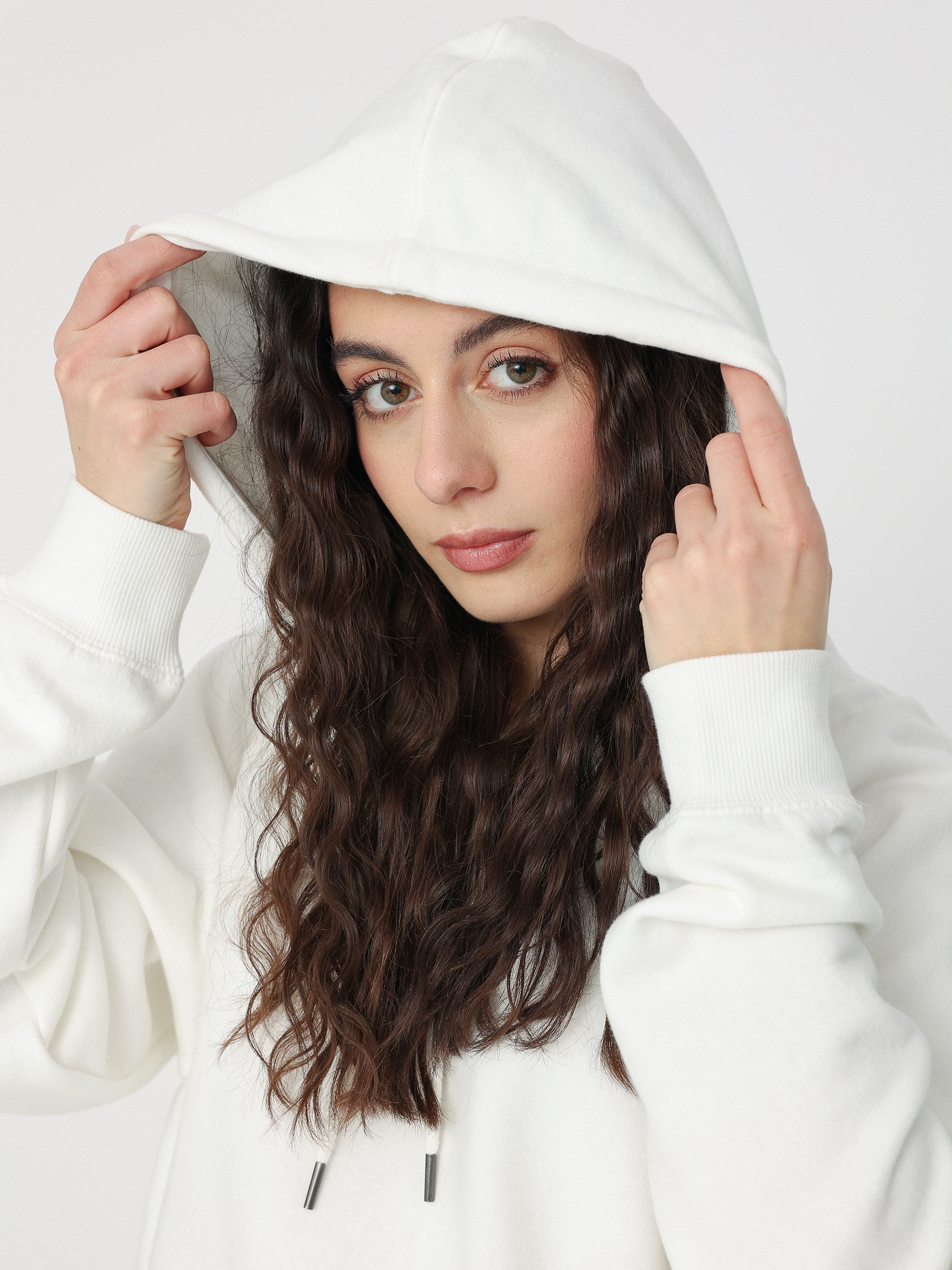 Mikina s kapucí Volcom Truly Stoked Bf HD (star white)