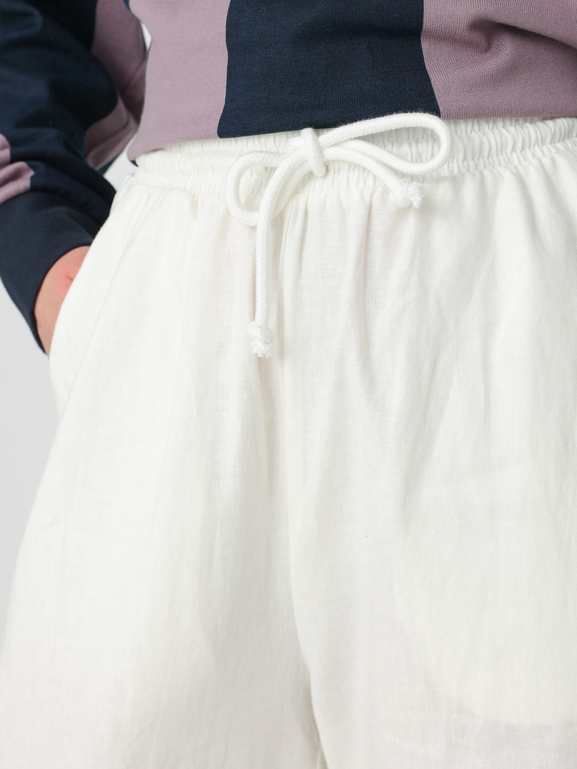 Kalhoty adidas Originals Linen Tp Wmn (nondye)