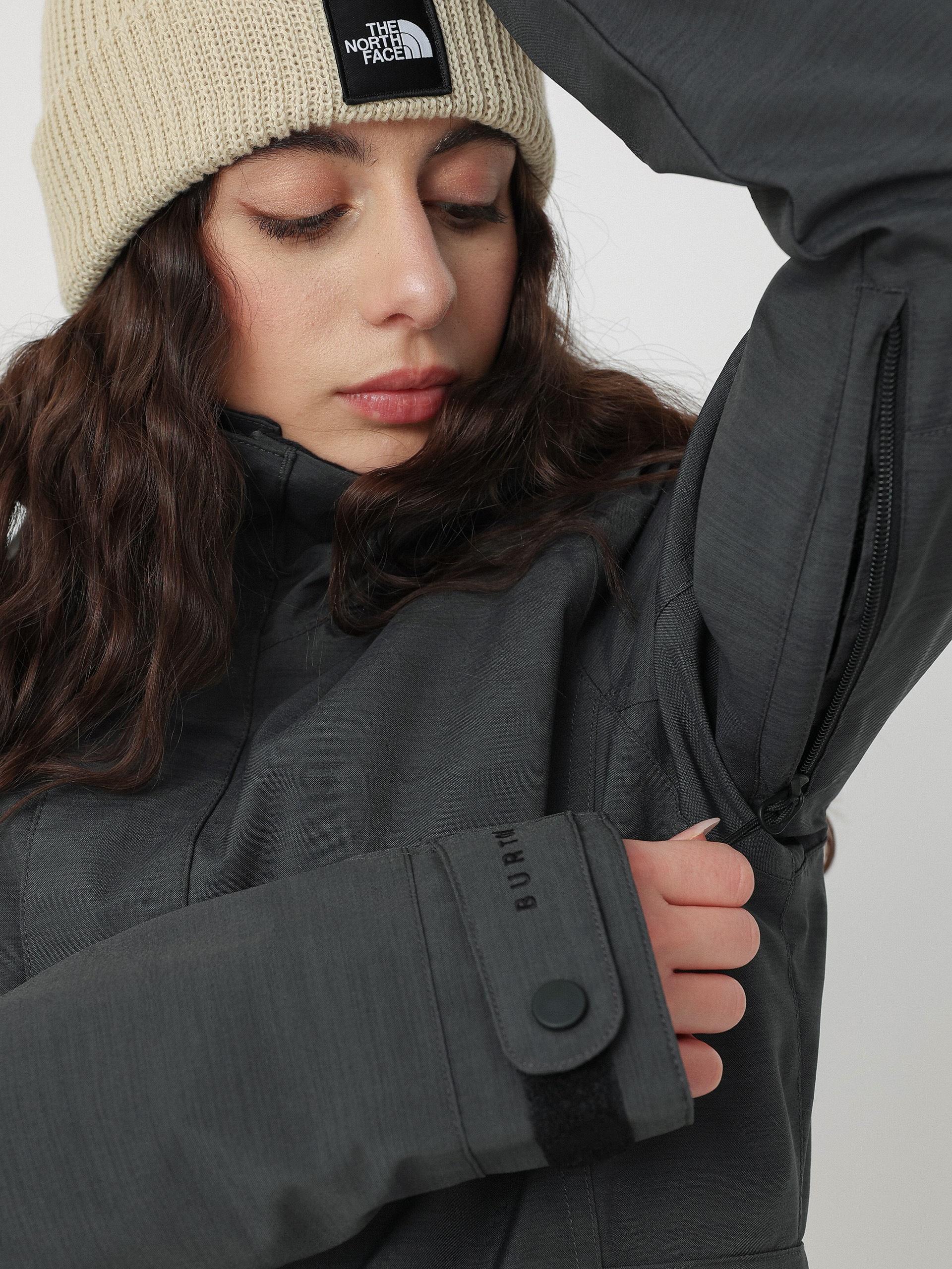 Dámská Snowboardová bunda Burton Jet Set (true black heather)