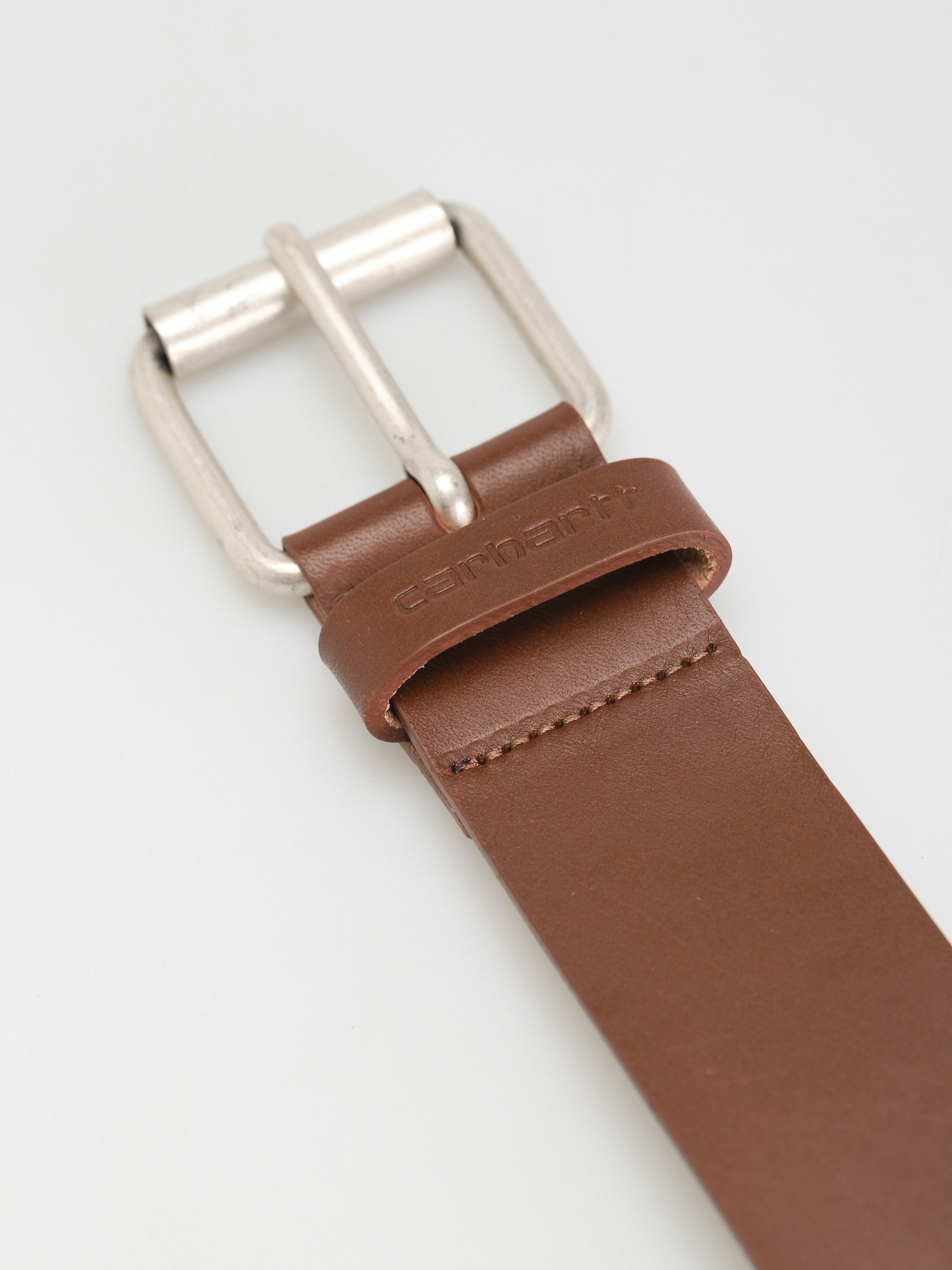 Pásek Carhartt WIP Script (cognac/silver)