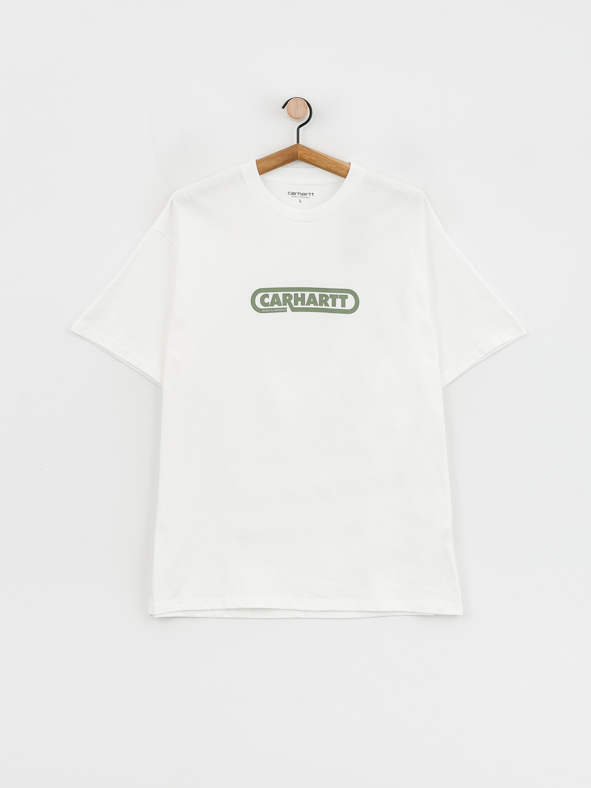 Tričko Carhartt WIP Fuse Script (white/dollar green)