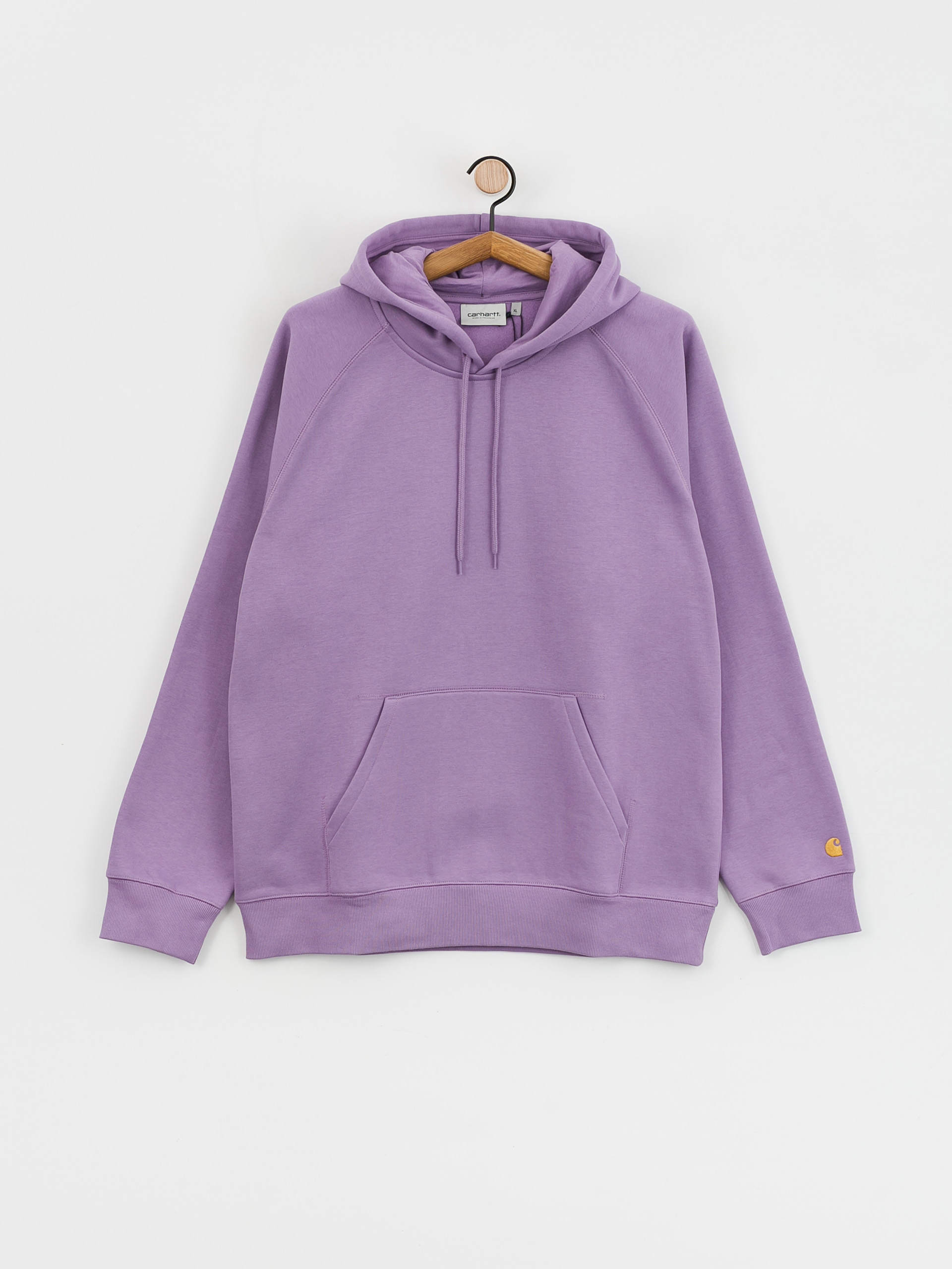 Mikina s kapucí Carhartt WIP Chase HD (violanda/gold)