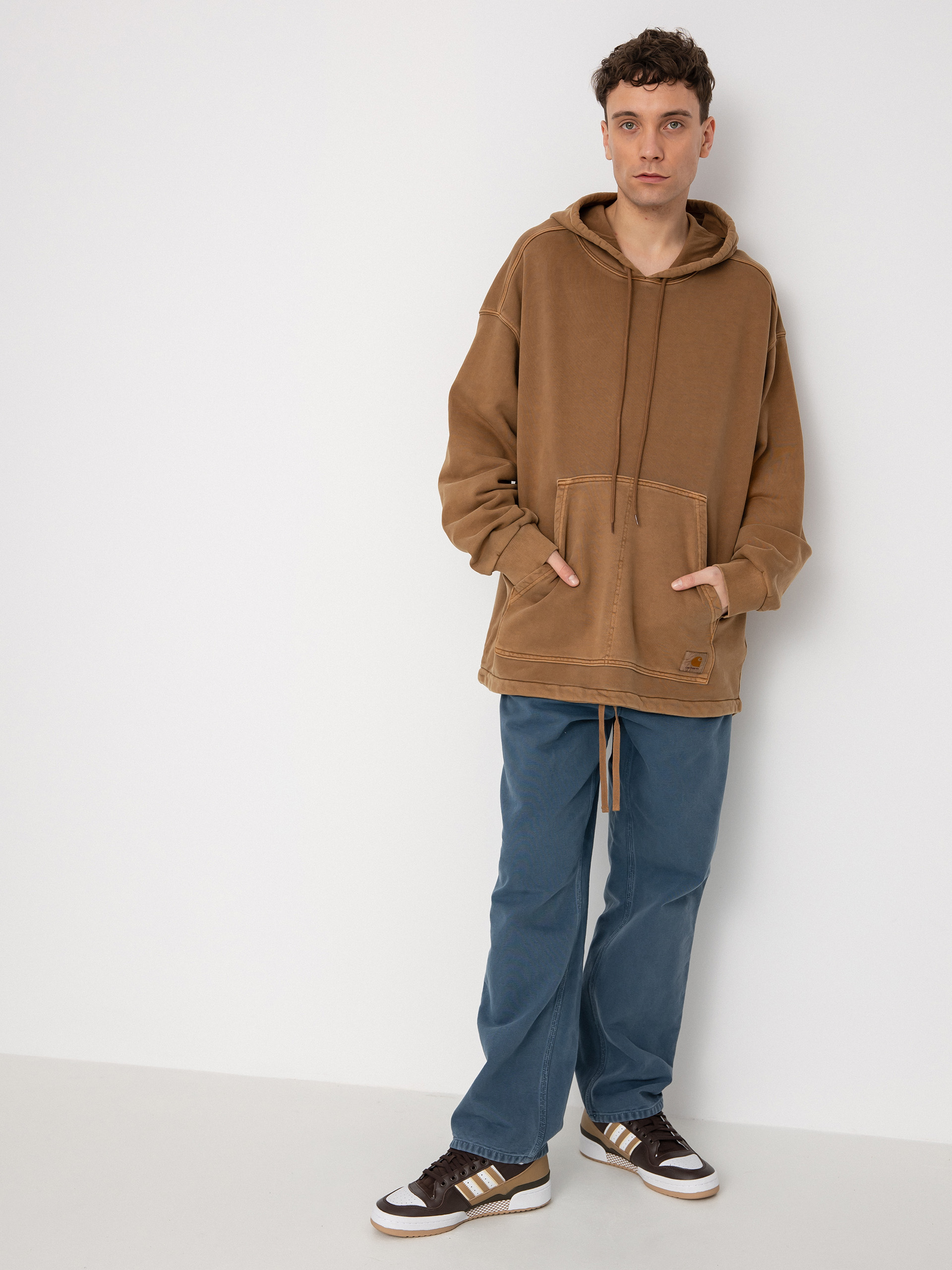 Mikina s kapucí Carhartt WIP Arling HD (tamarind)