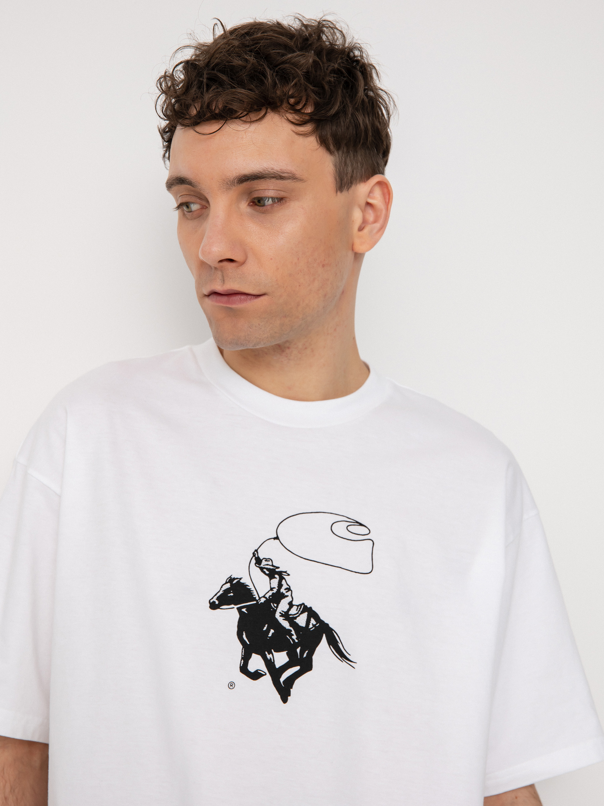 Tričko Carhartt WIP Lasso (white/black)
