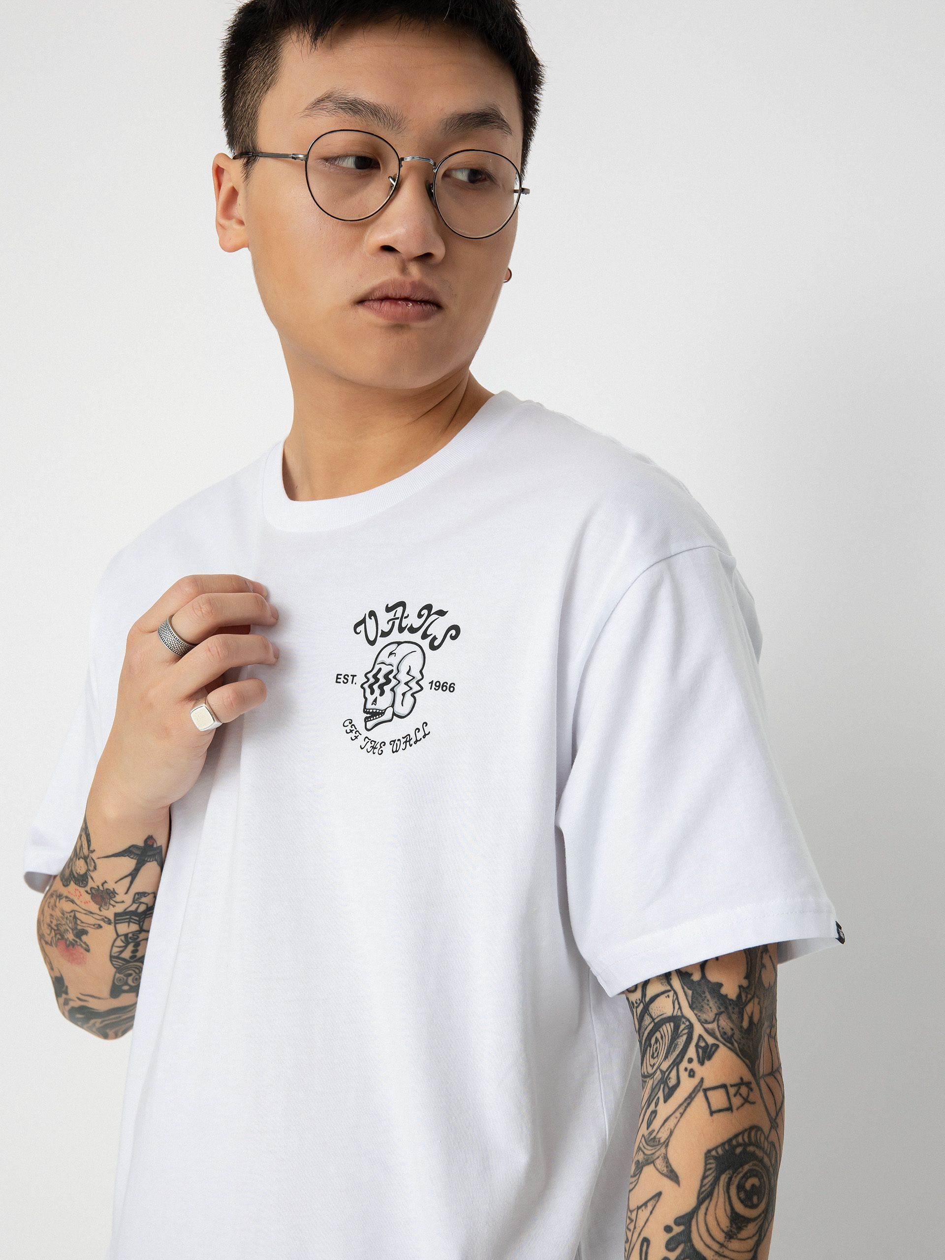 Tričko Vans Shaken Skull (white)