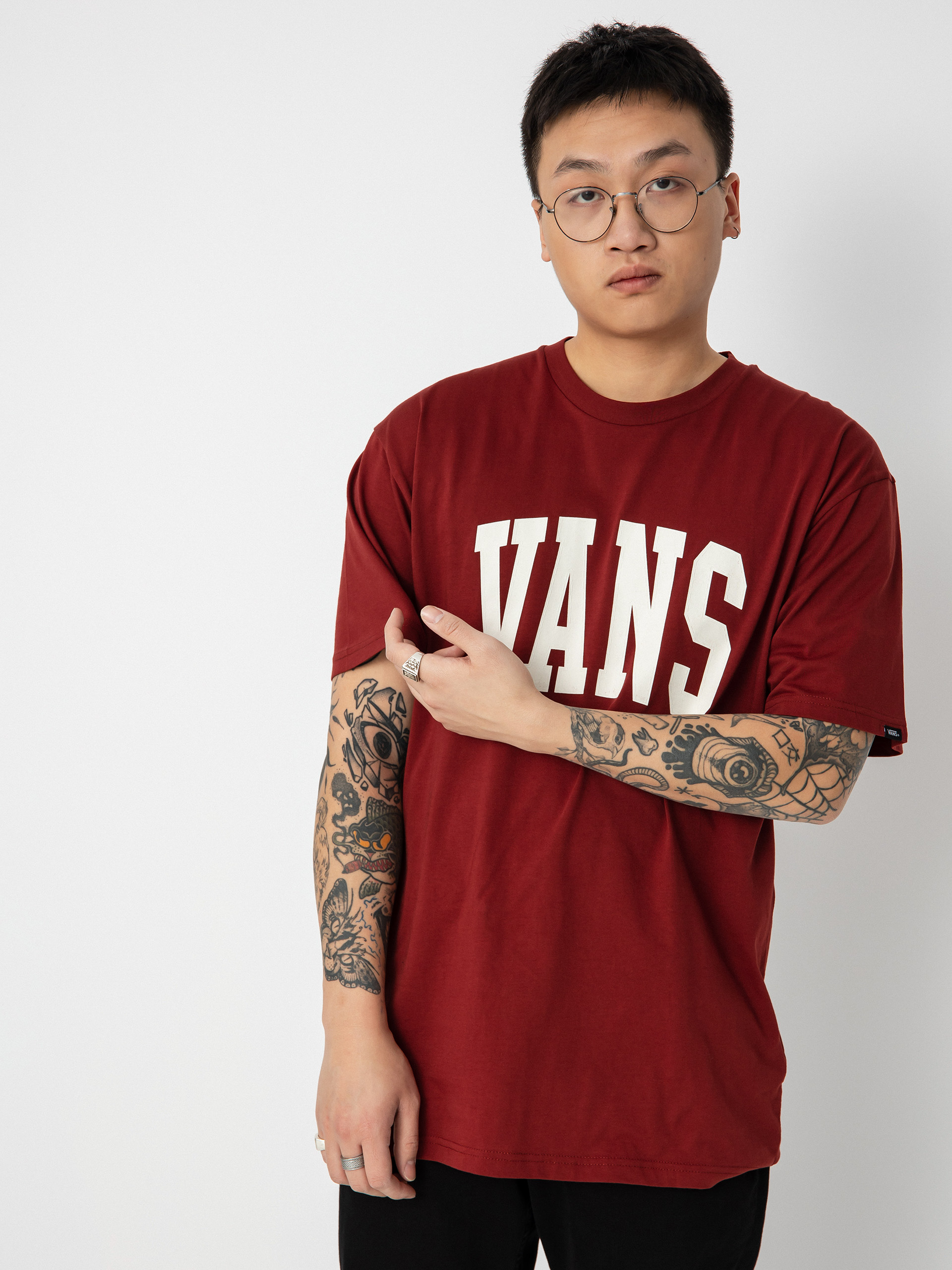 Tričko Vans Varsity Type (syrah)