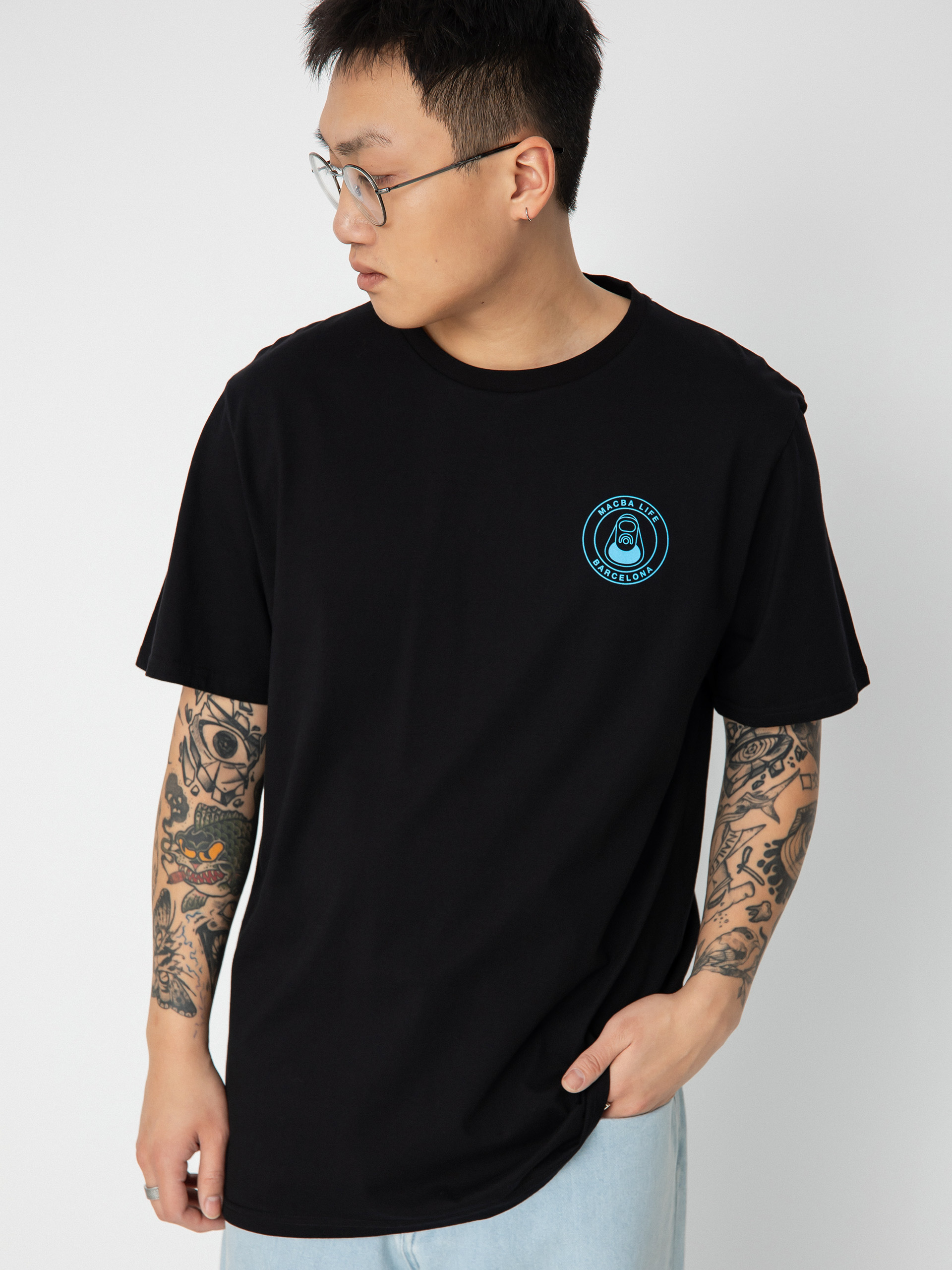 Tričko Macba Life Og Logo (black/blue)