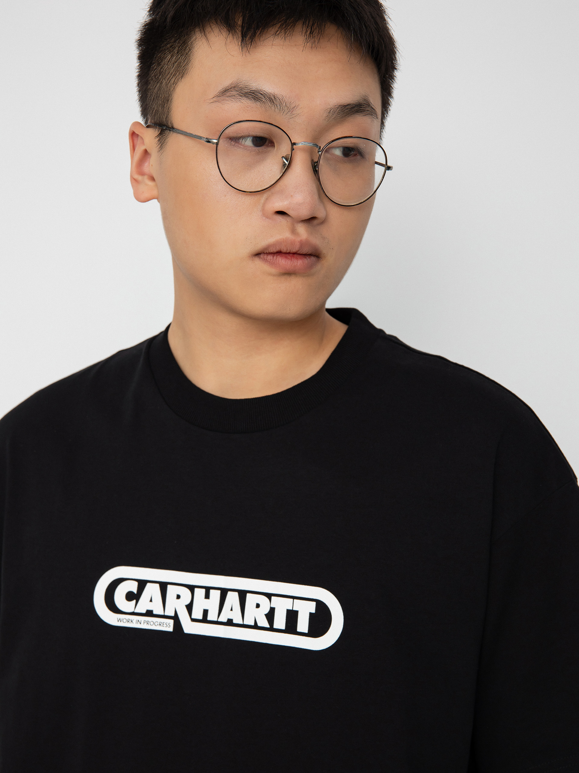 Tričko Carhartt WIP Fuse Script (black/white)