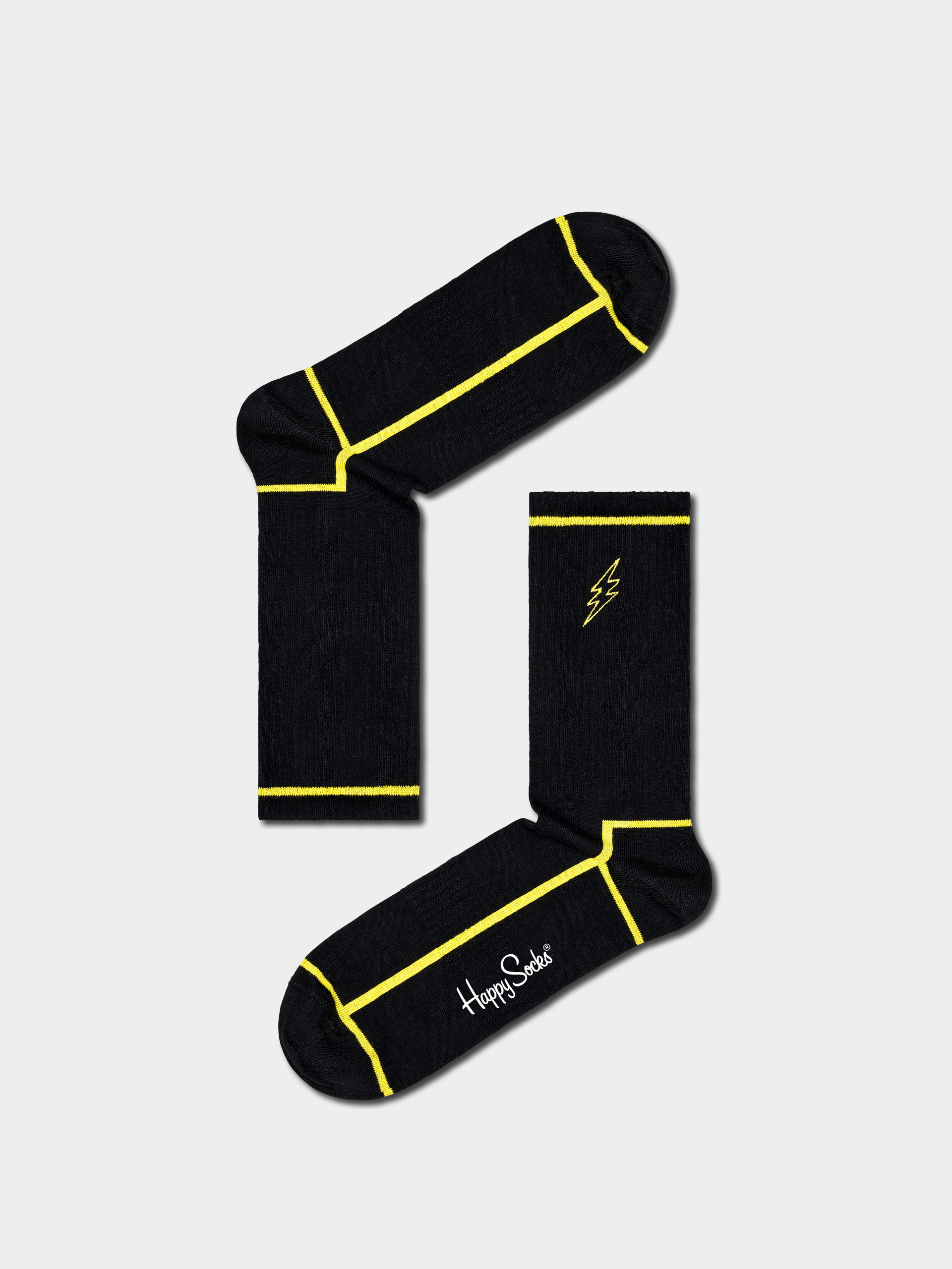 Ponožky Happy Socks Flash 3/4 Crew (black)