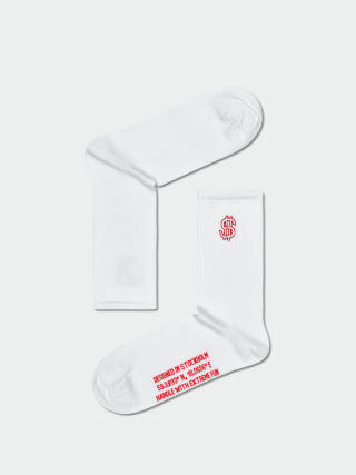 Ponožky Happy Socks Dollar Sign 3/4 Crew (white)