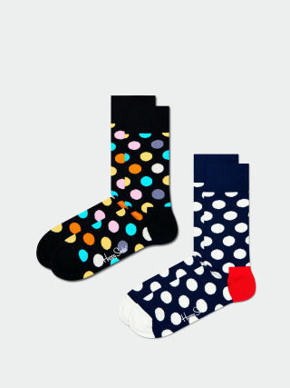 Ponožky Happy Socks 2 Pack Classic Big Dot (black)
