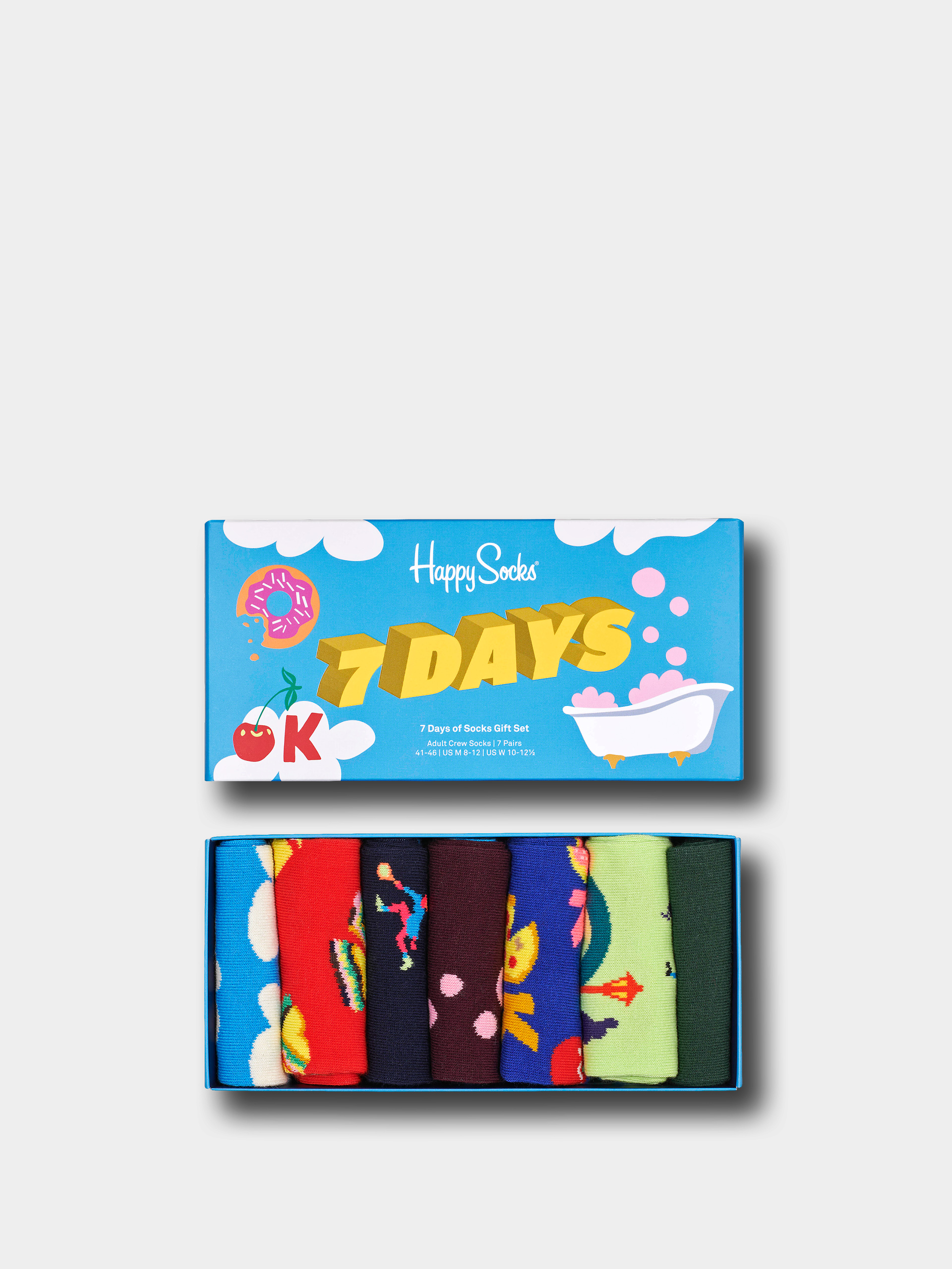 Ponožky Happy Socks 7 Pack 7 Days Gift Set (light blue)