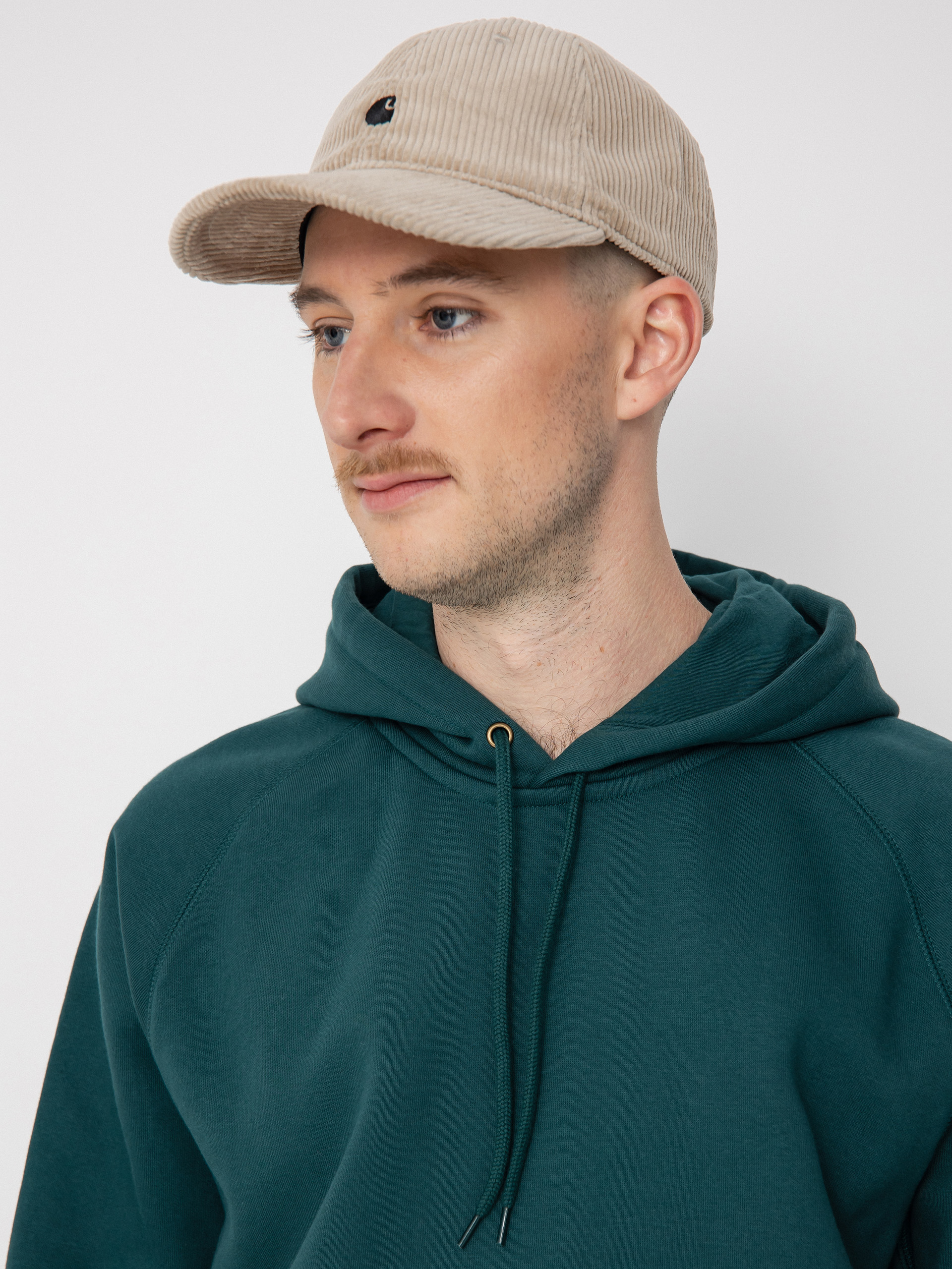 Mikina s kapucí Carhartt WIP Chase HD (botanic/gold)