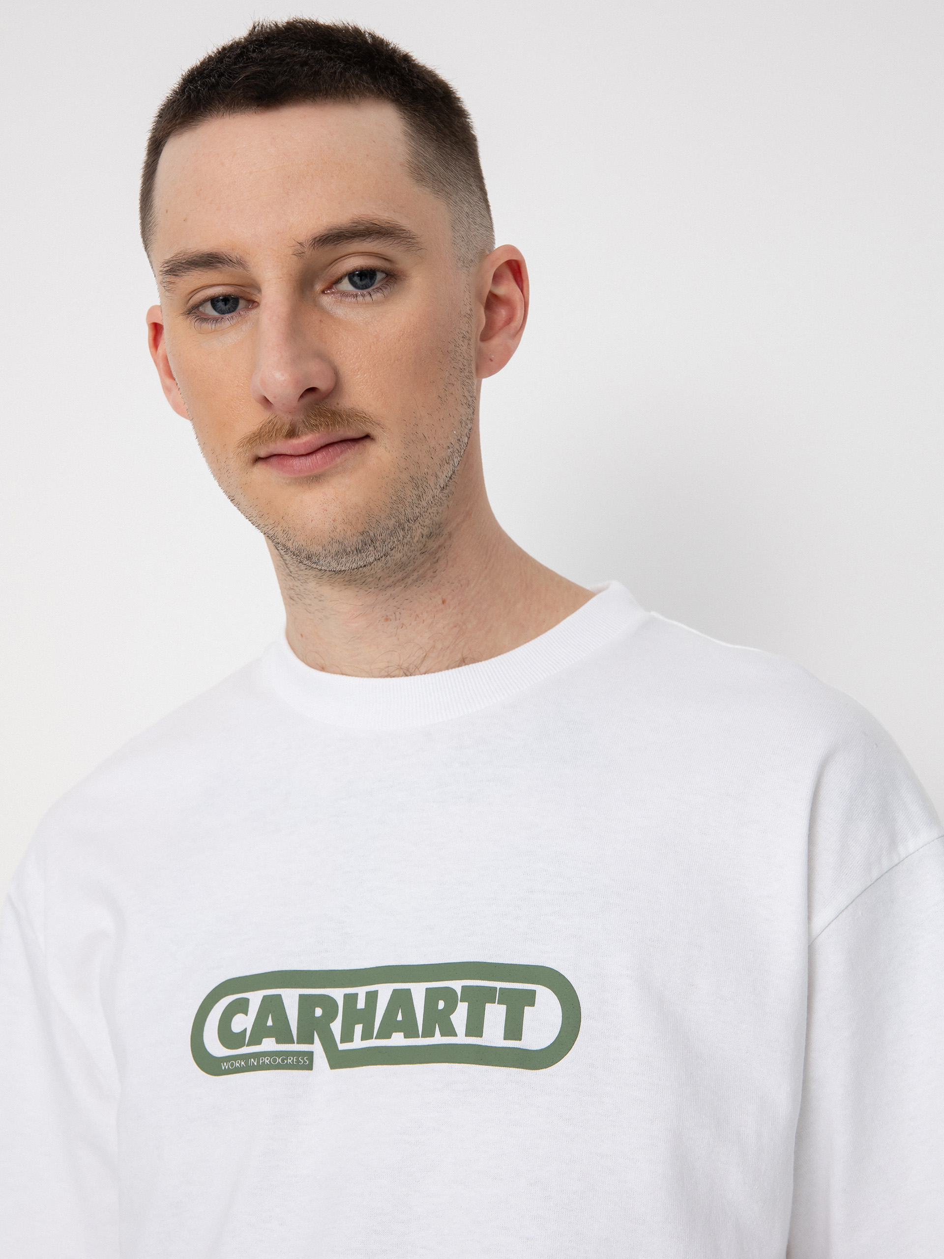 Tričko Carhartt WIP Fuse Script (white/dollar green)