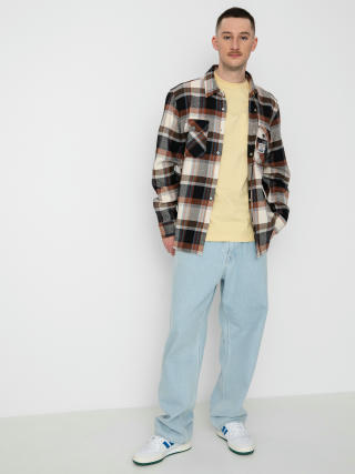 Košile Brixton Coors Pow Bowery Flannel Ls (river blue/off white)