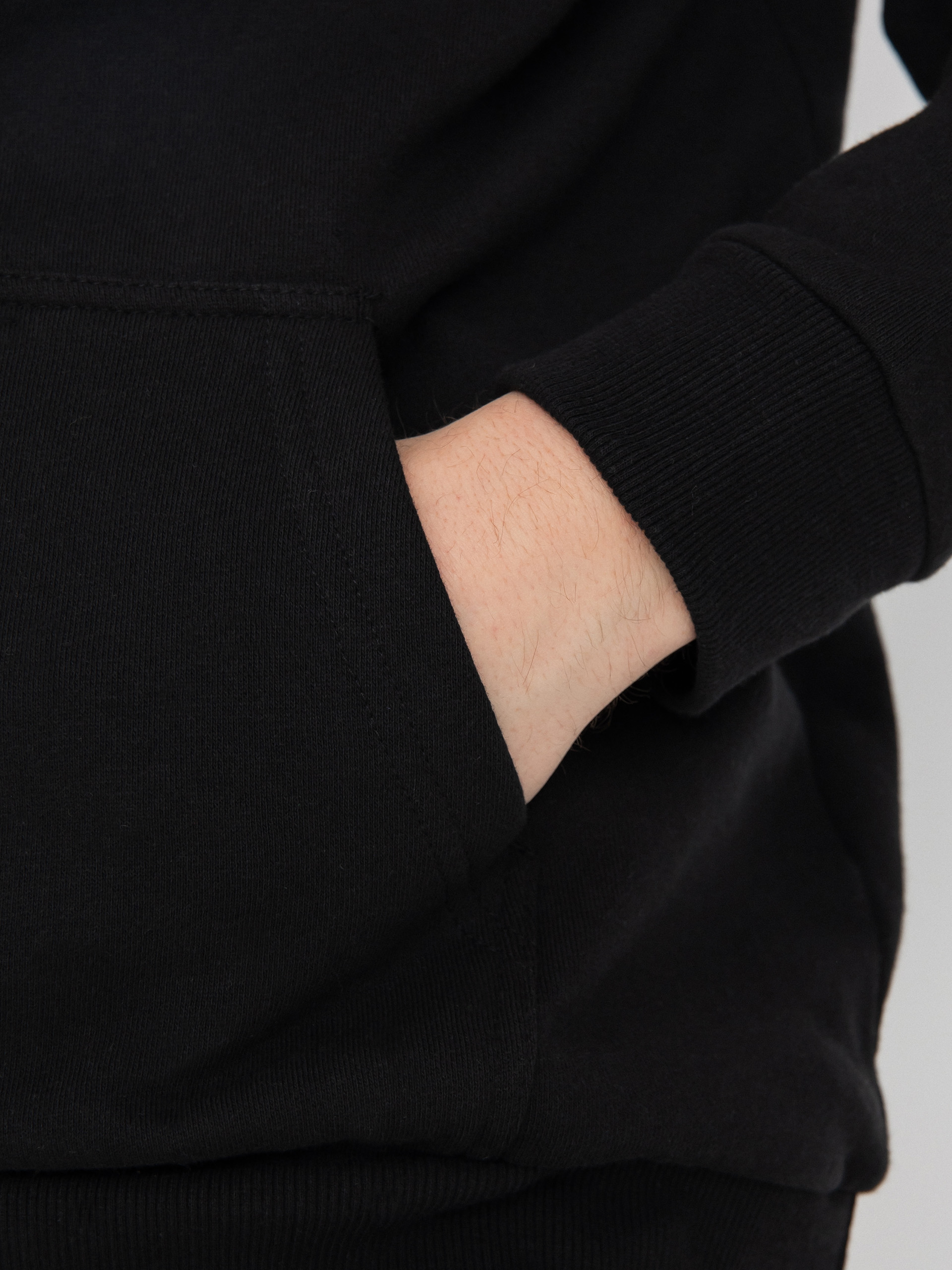 Mikina s kapucí Brixton Coors Protector II HD (black)